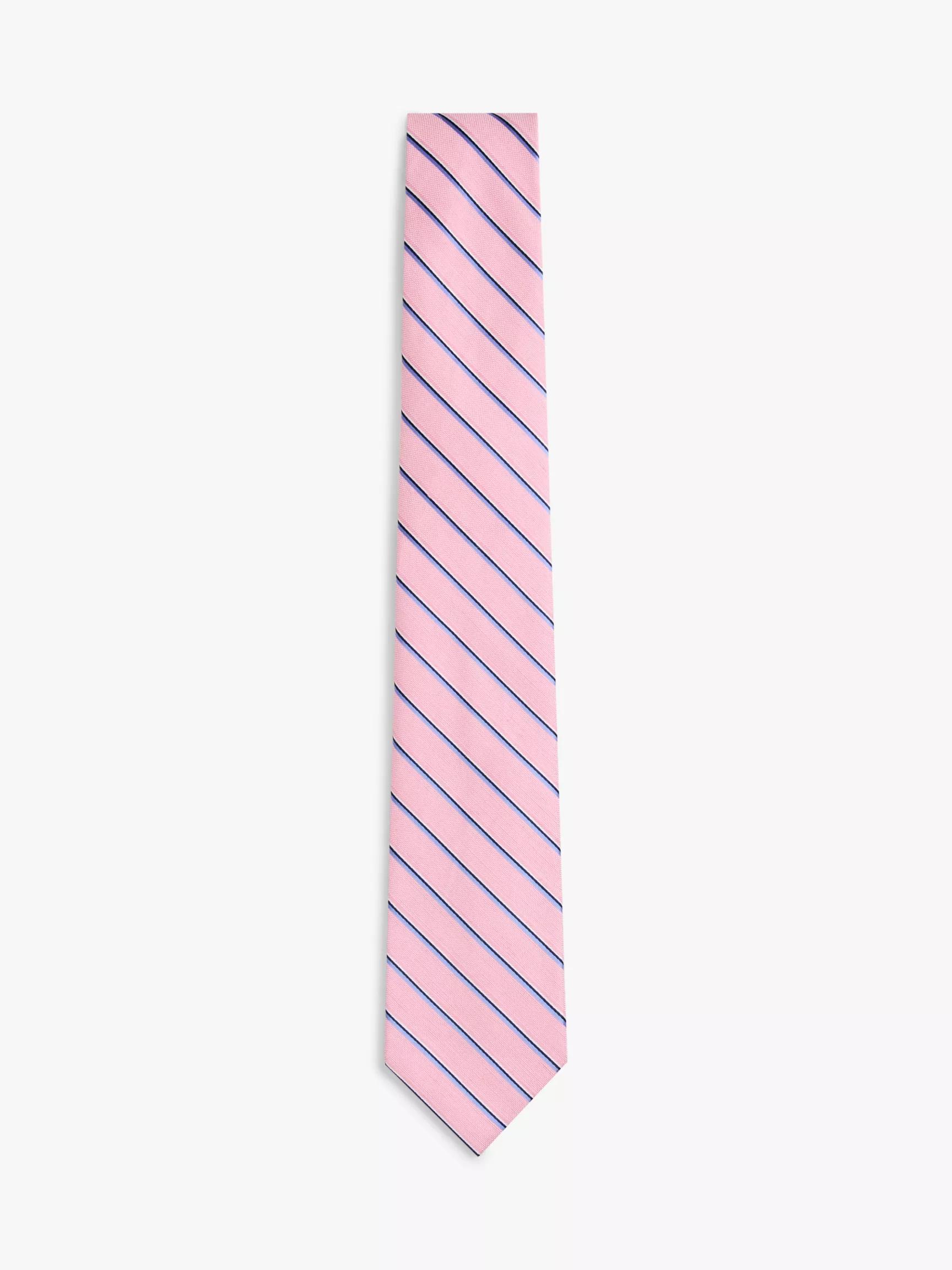 Stripe Linen-Silk Blend Tie by TOMMY HILFIGER