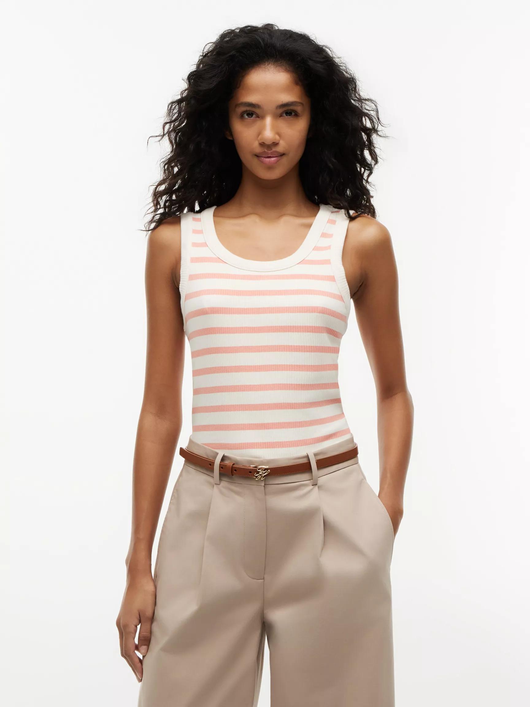 Stripe Rib-Knit Tank Top by TOMMY HILFIGER