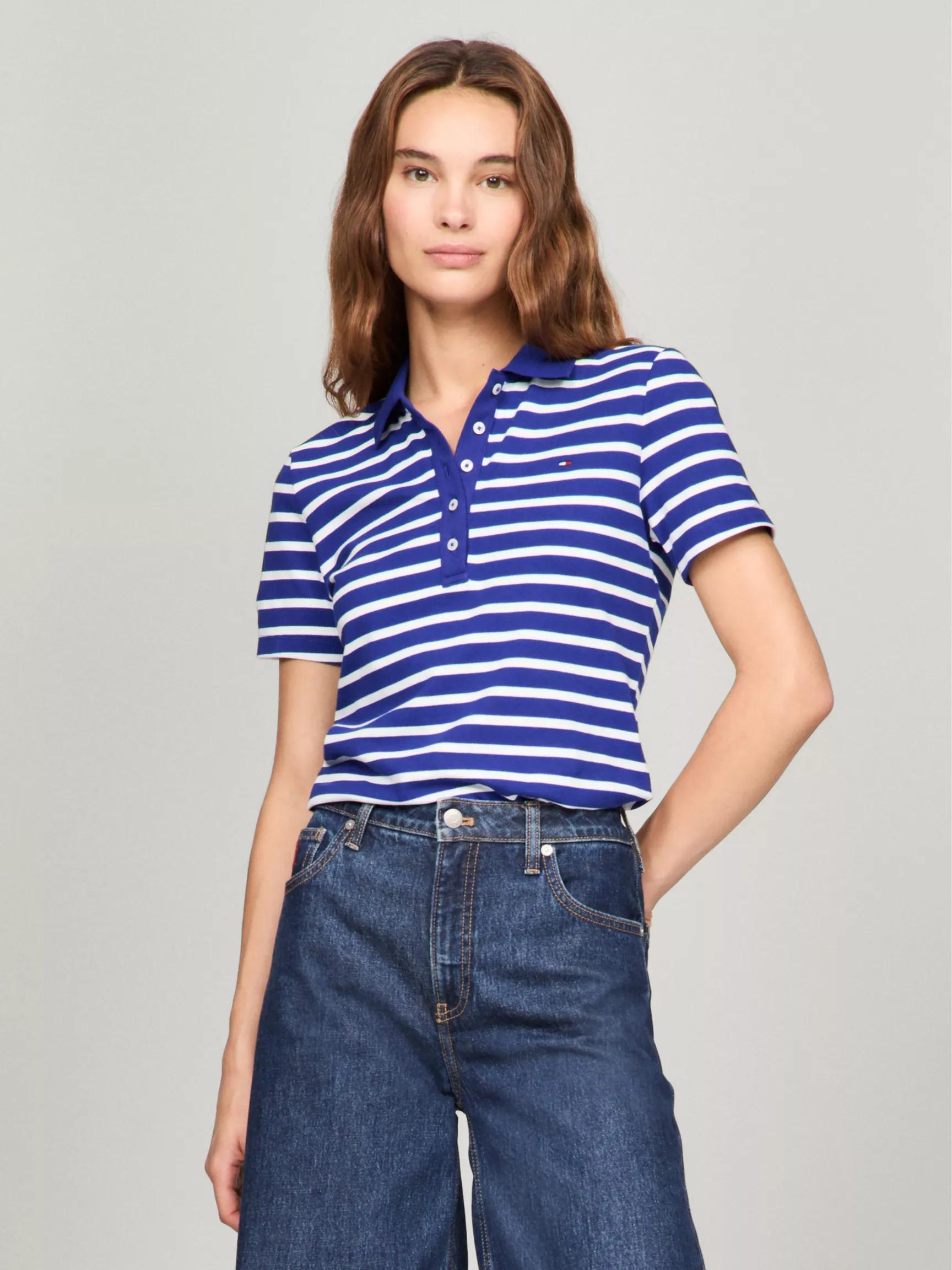 Stripe Stretch-Cotton Polo by TOMMY HILFIGER