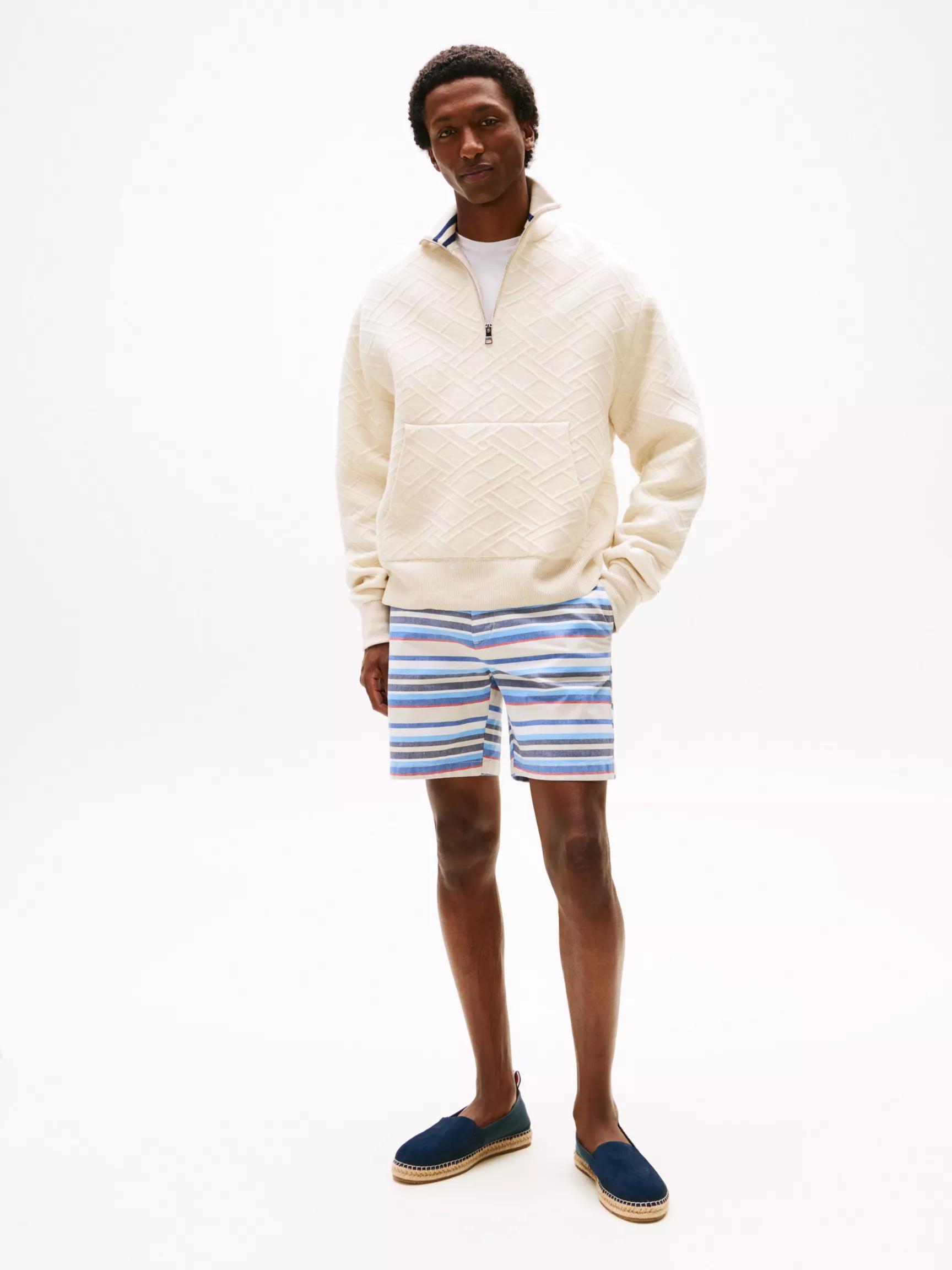 Stripe Stretch-Cotton Twill 7" Short by TOMMY HILFIGER