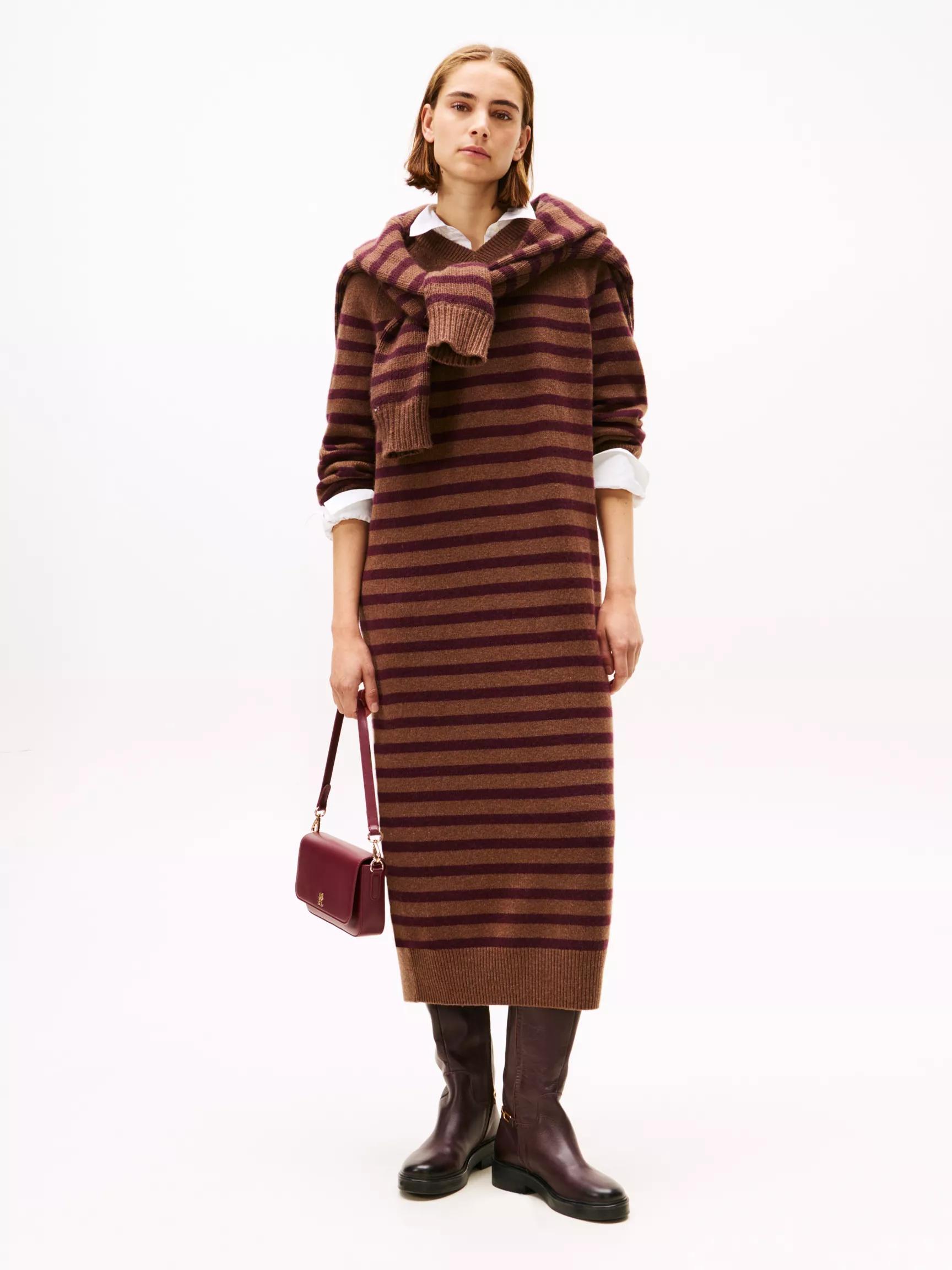 Stripe Wool-Cashmere Sweater Dress by TOMMY HILFIGER