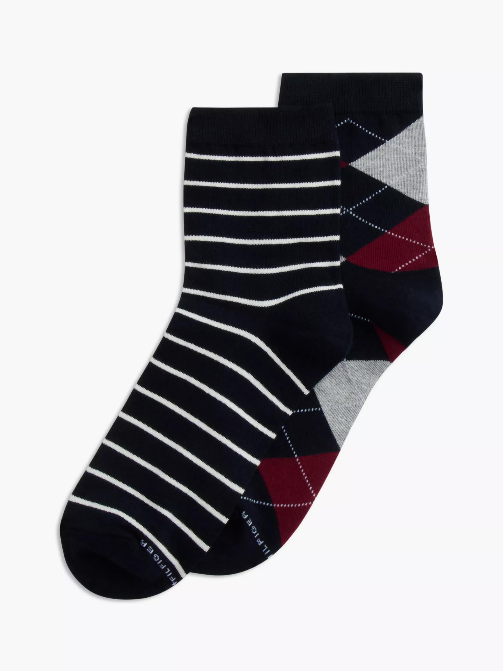 Stripe & Argyle Trouser Sock 2-Pack by TOMMY HILFIGER