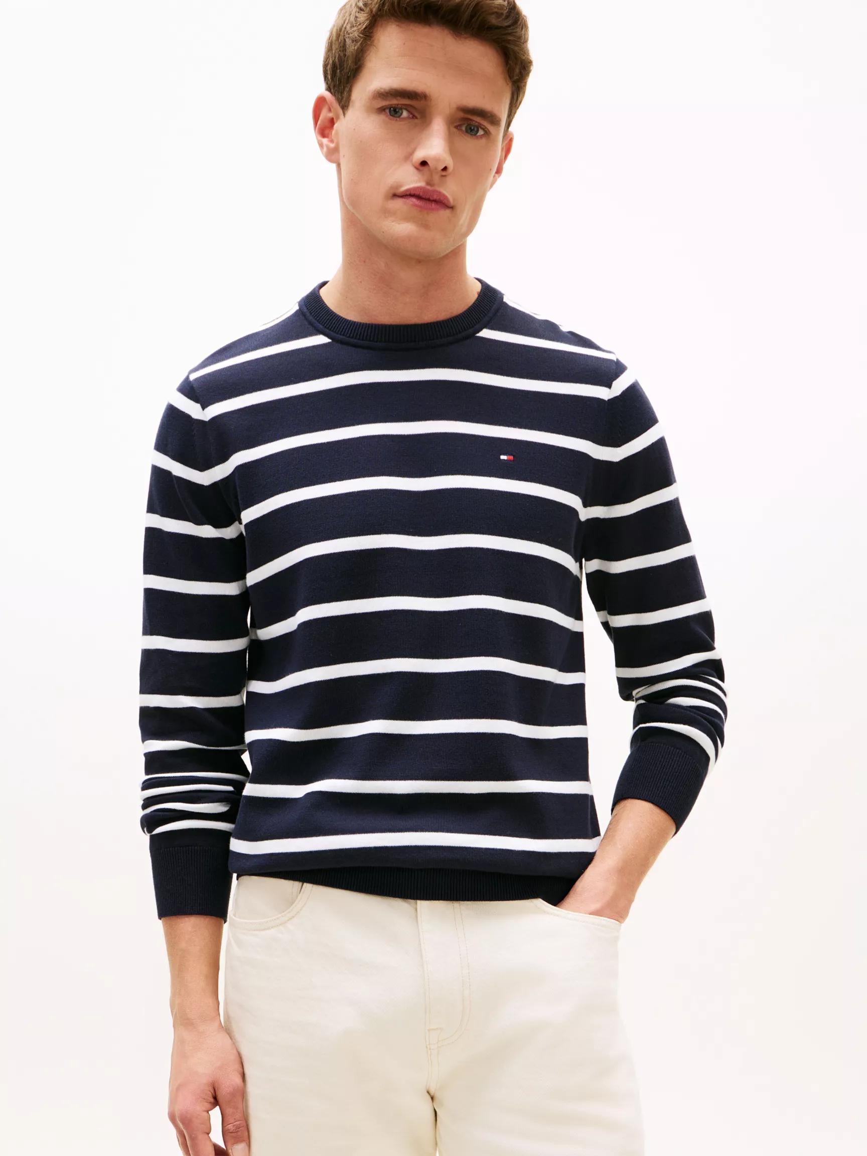 Striped Classic Crewneck Sweater by TOMMY HILFIGER