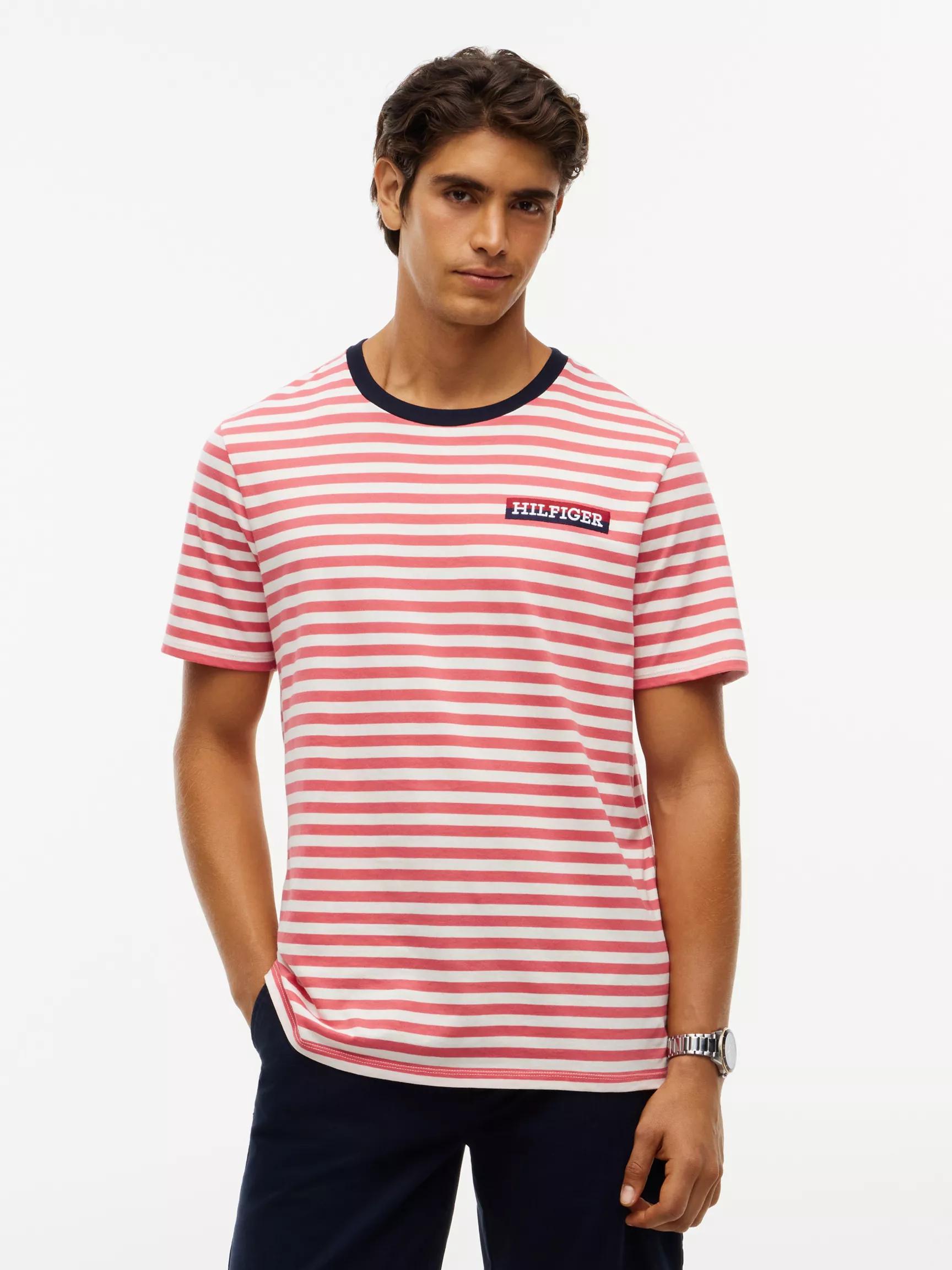 Striped Hilfiger Logo T-Shirt by TOMMY HILFIGER