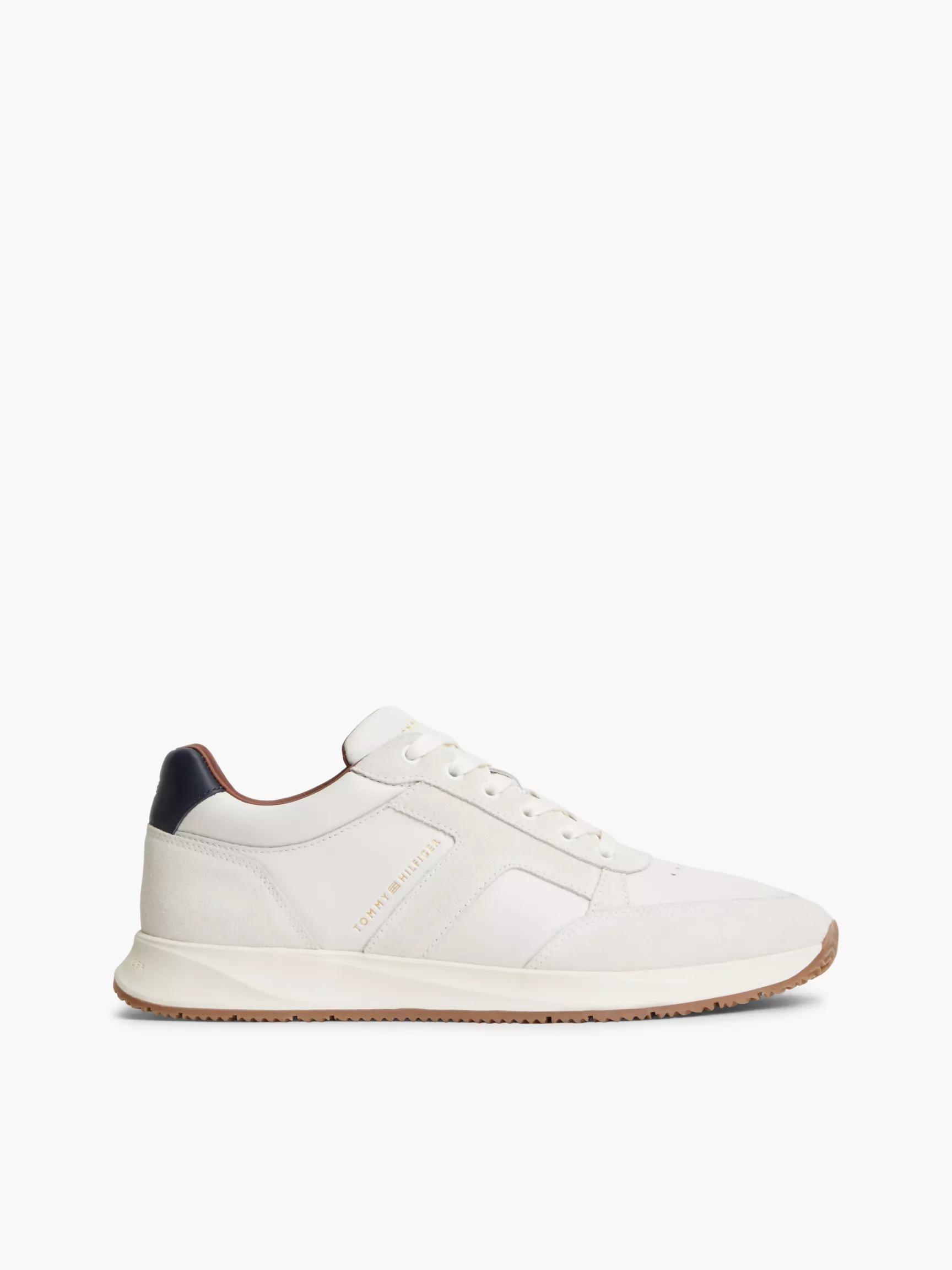 T-Logo Mixed-Leather Runner Sneaker by TOMMY HILFIGER