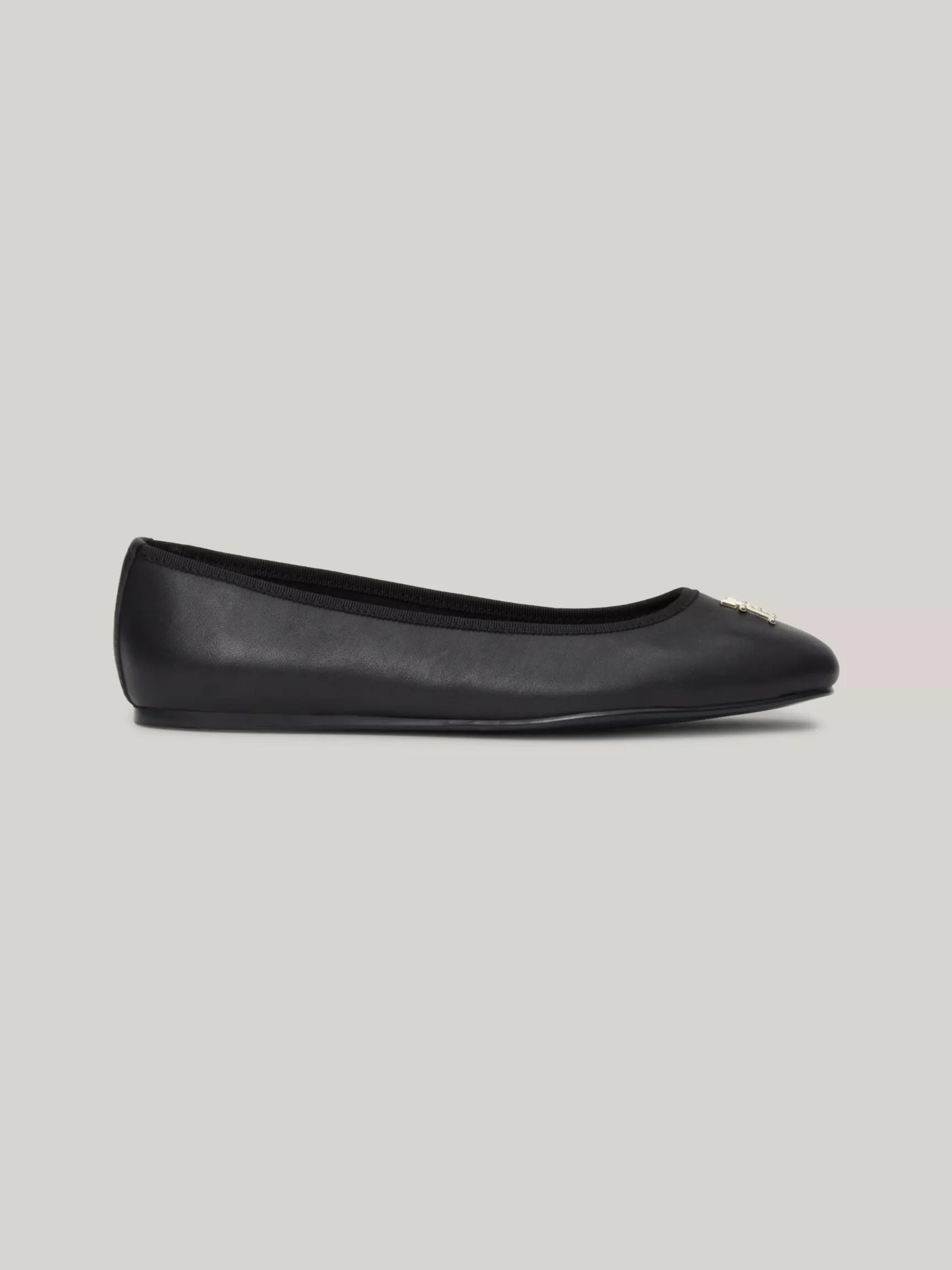 TH Logo Leather Ballet Flat by TOMMY HILFIGER