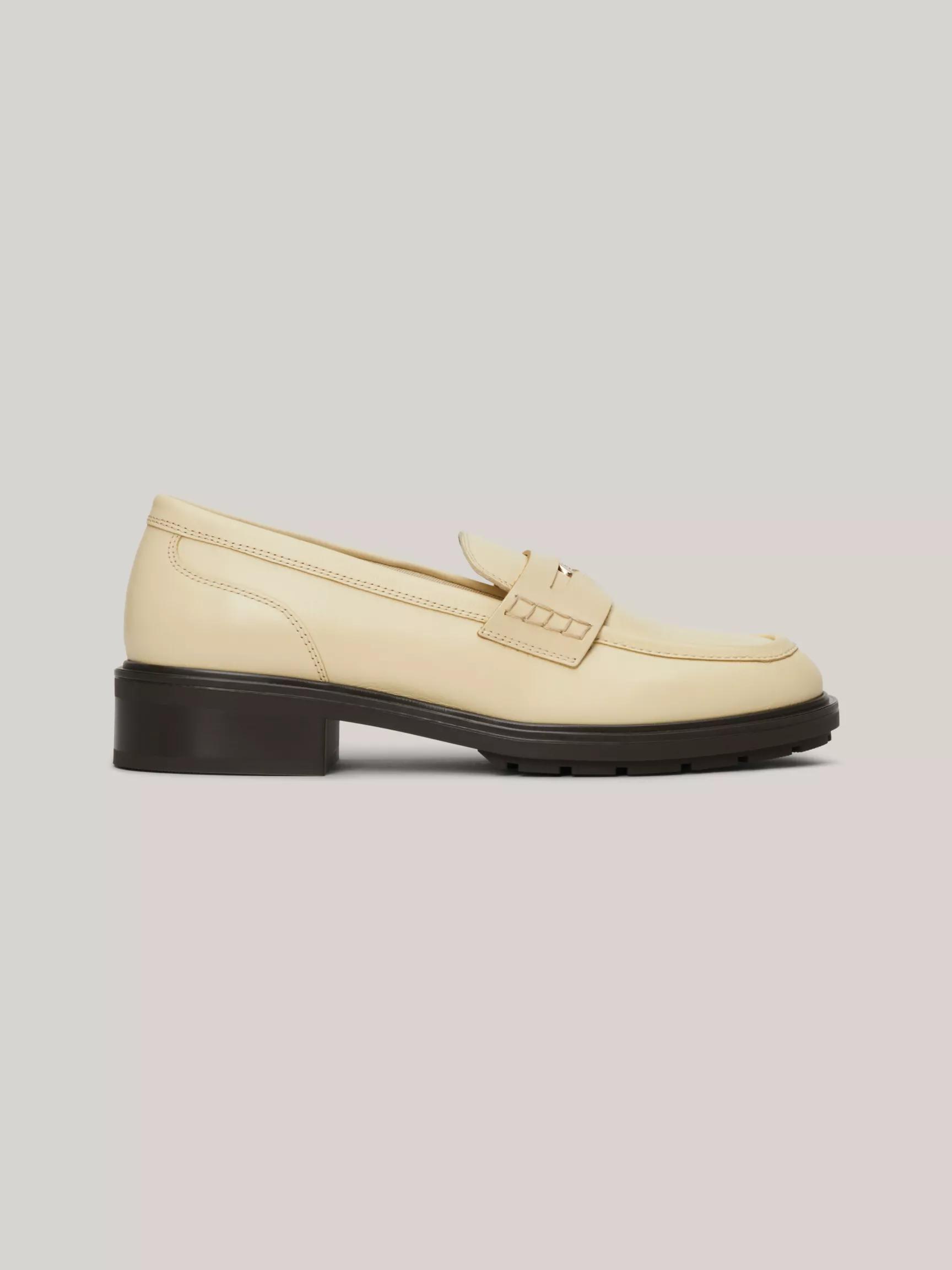 TH Logo Leather Penny Loafer by TOMMY HILFIGER