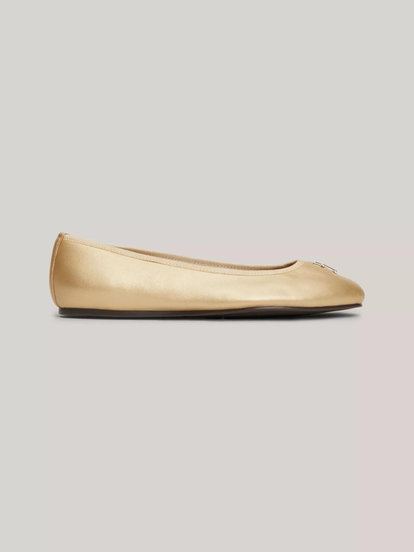 TH Logo Luxe Leather Ballet Flat by TOMMY HILFIGER