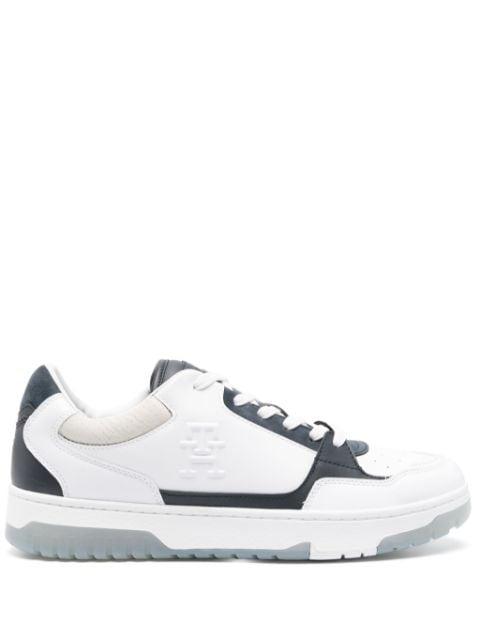 TH-embossed leather sneakers by TOMMY HILFIGER