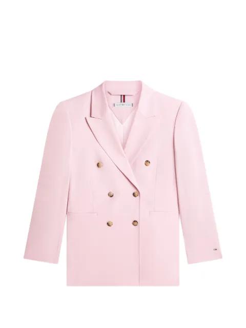 Timeless double-breasted wool-blend blazer by TOMMY HILFIGER