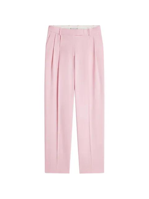 Timeless pleated straight-leg wool-blend trousers by TOMMY HILFIGER