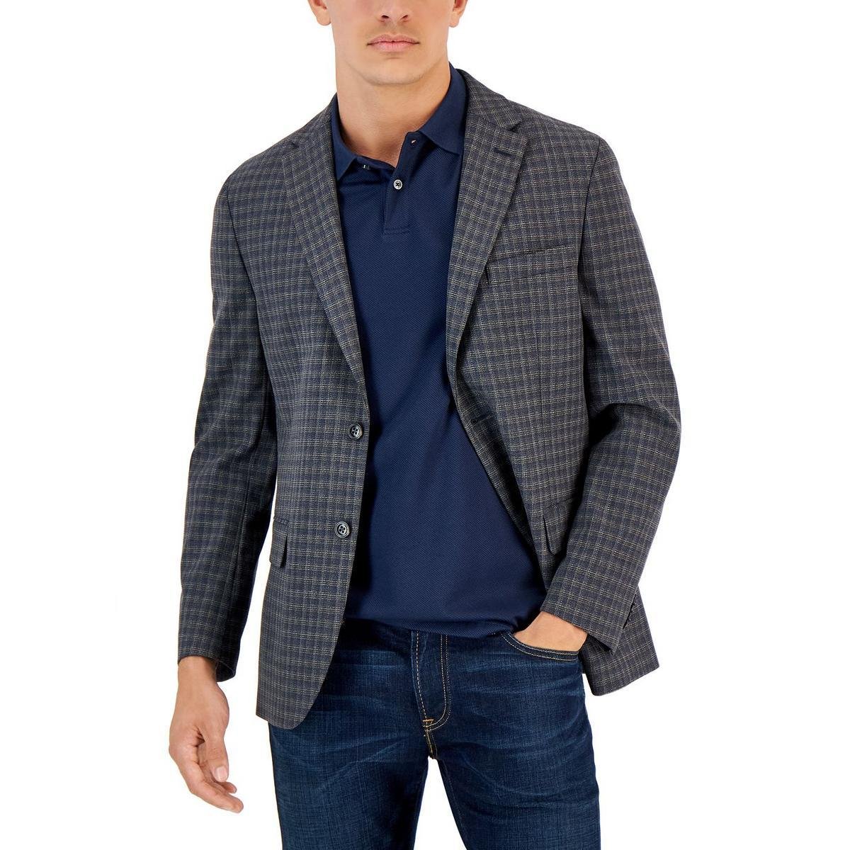 Tommy Hilfiger Mens Conrad Check Print Modern Fit Sportcoat by TOMMY HILFIGER
