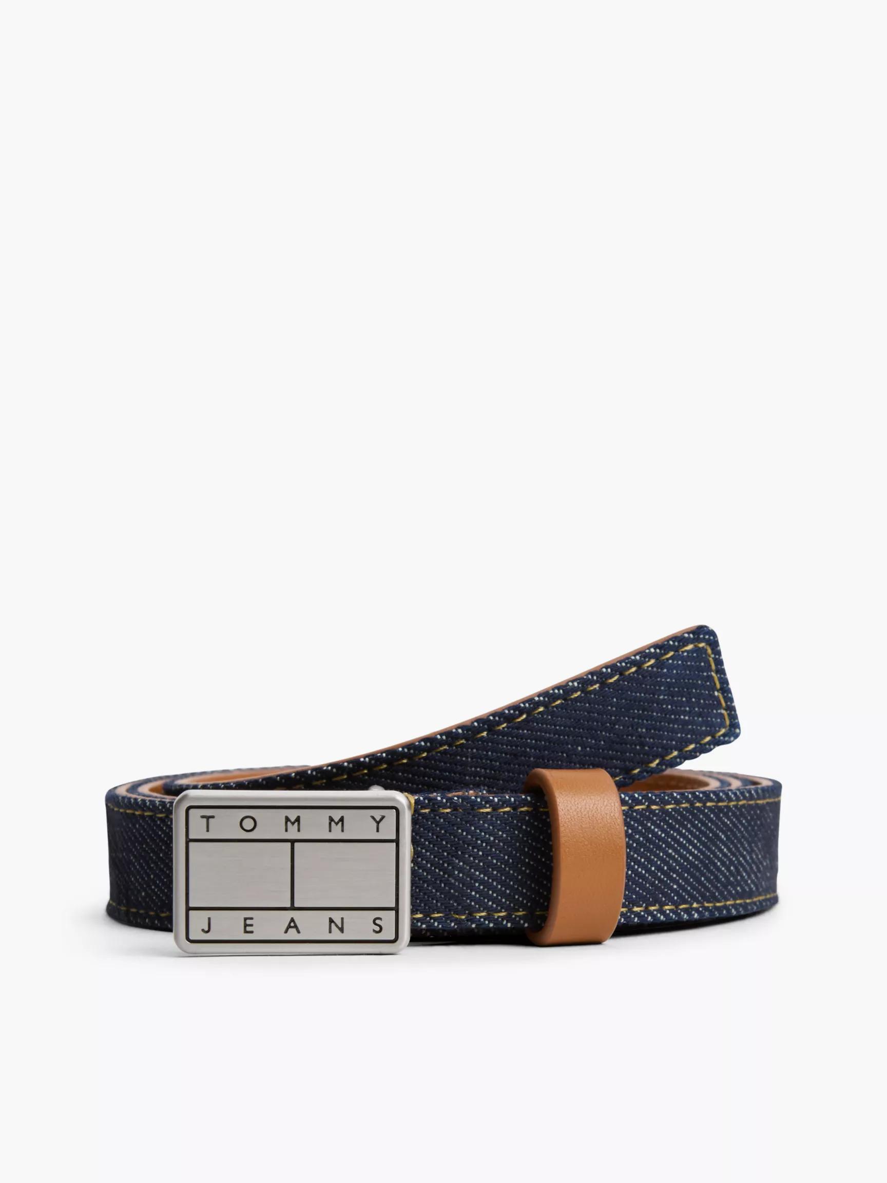 Tommy Jeans Badge Buckle Denim Belt by TOMMY HILFIGER