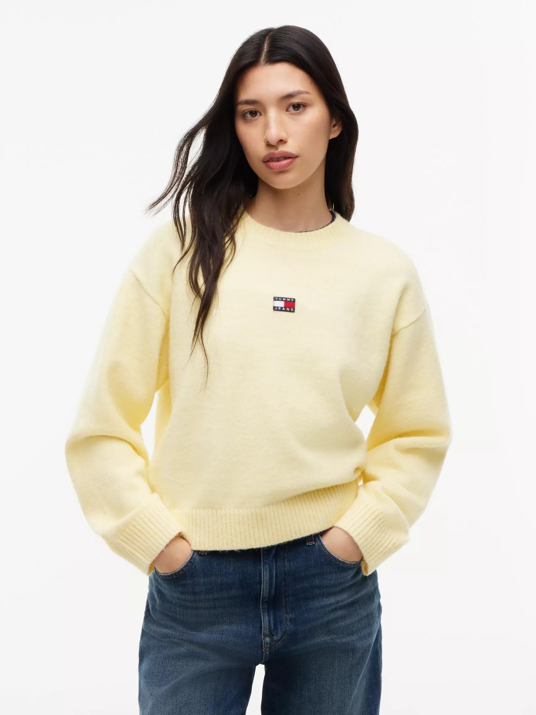 Tommy Jeans Badge Crewneck Sweater by TOMMY HILFIGER