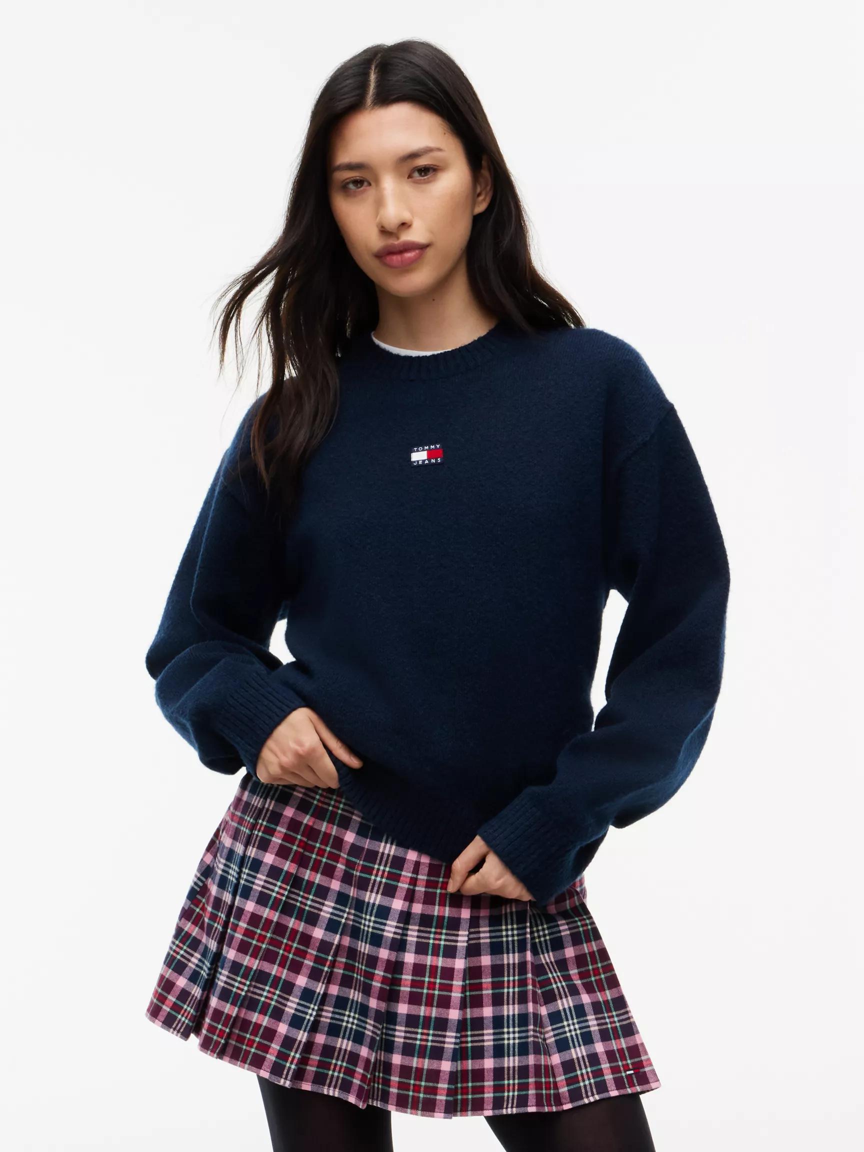 Tommy Jeans Badge Crewneck Sweater by TOMMY HILFIGER