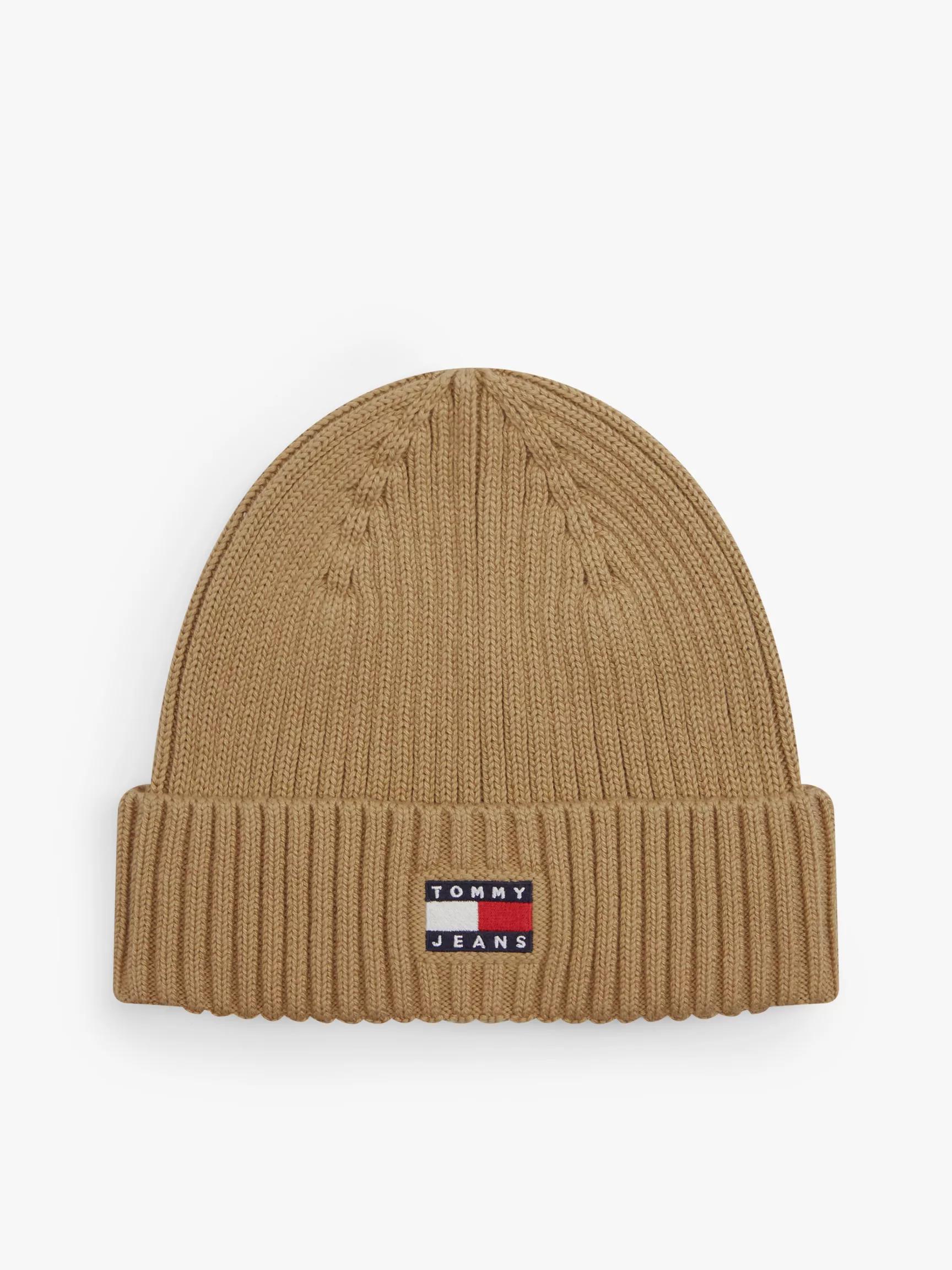 Tommy Jeans Badge Rib Knit Beanie by TOMMY HILFIGER