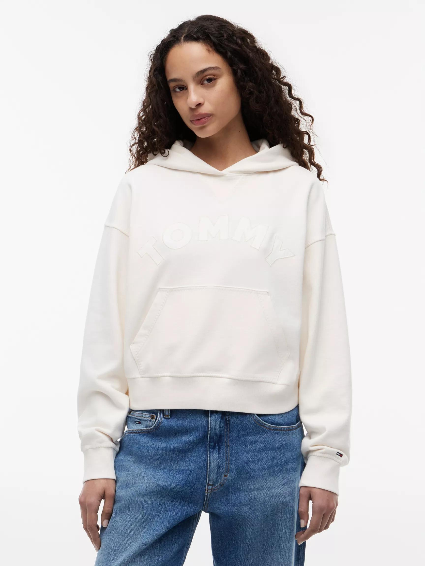 Tommy Jeans Boxy Fit Garment-Dyed Hoodie by TOMMY HILFIGER