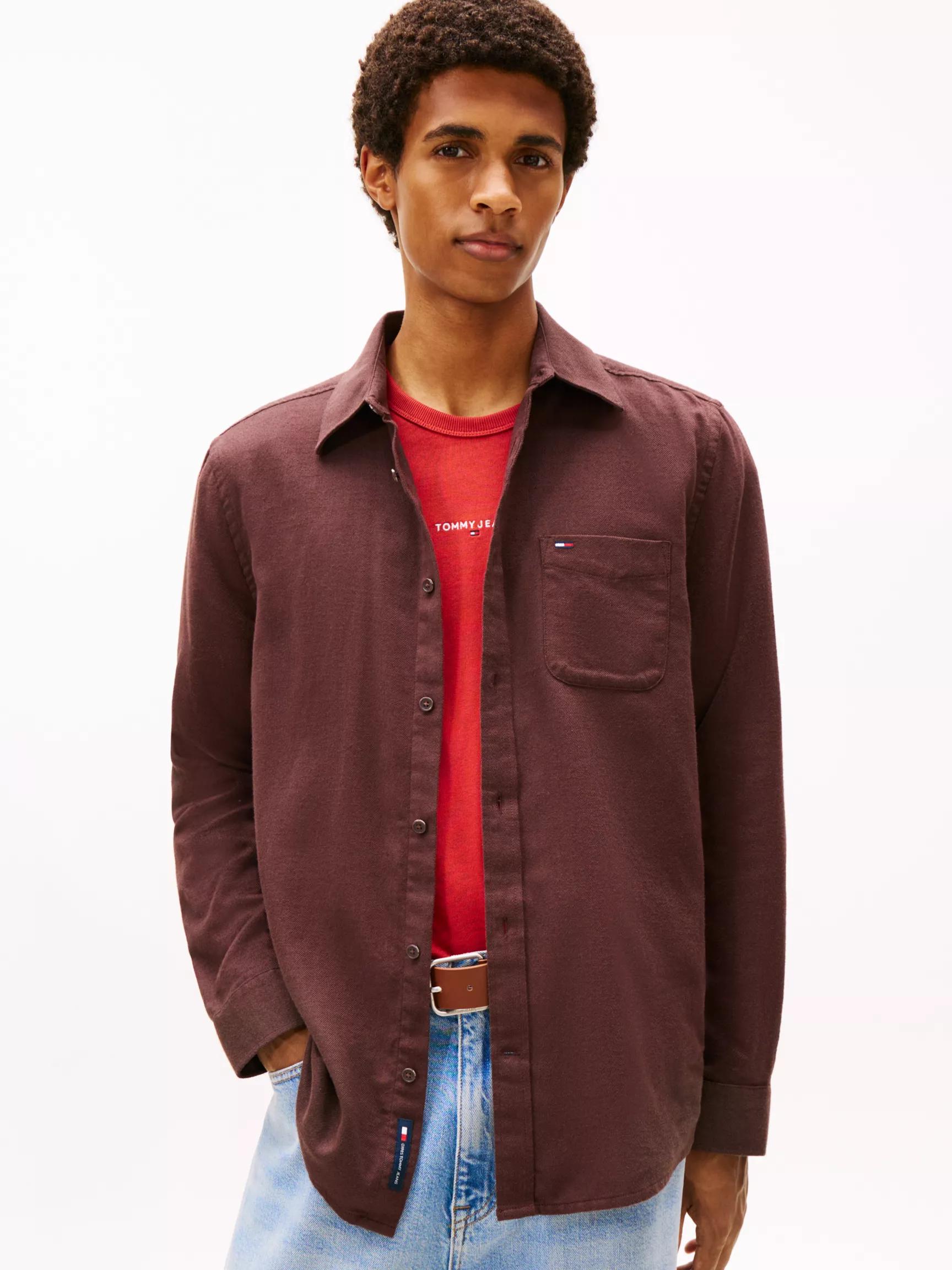 Tommy Jeans Brushed Flannel Shirt by TOMMY HILFIGER