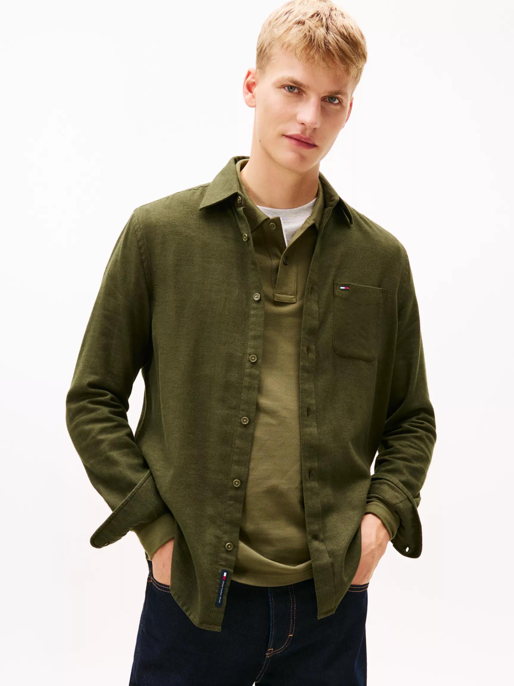 Tommy Jeans Brushed Flannel Shirt by TOMMY HILFIGER