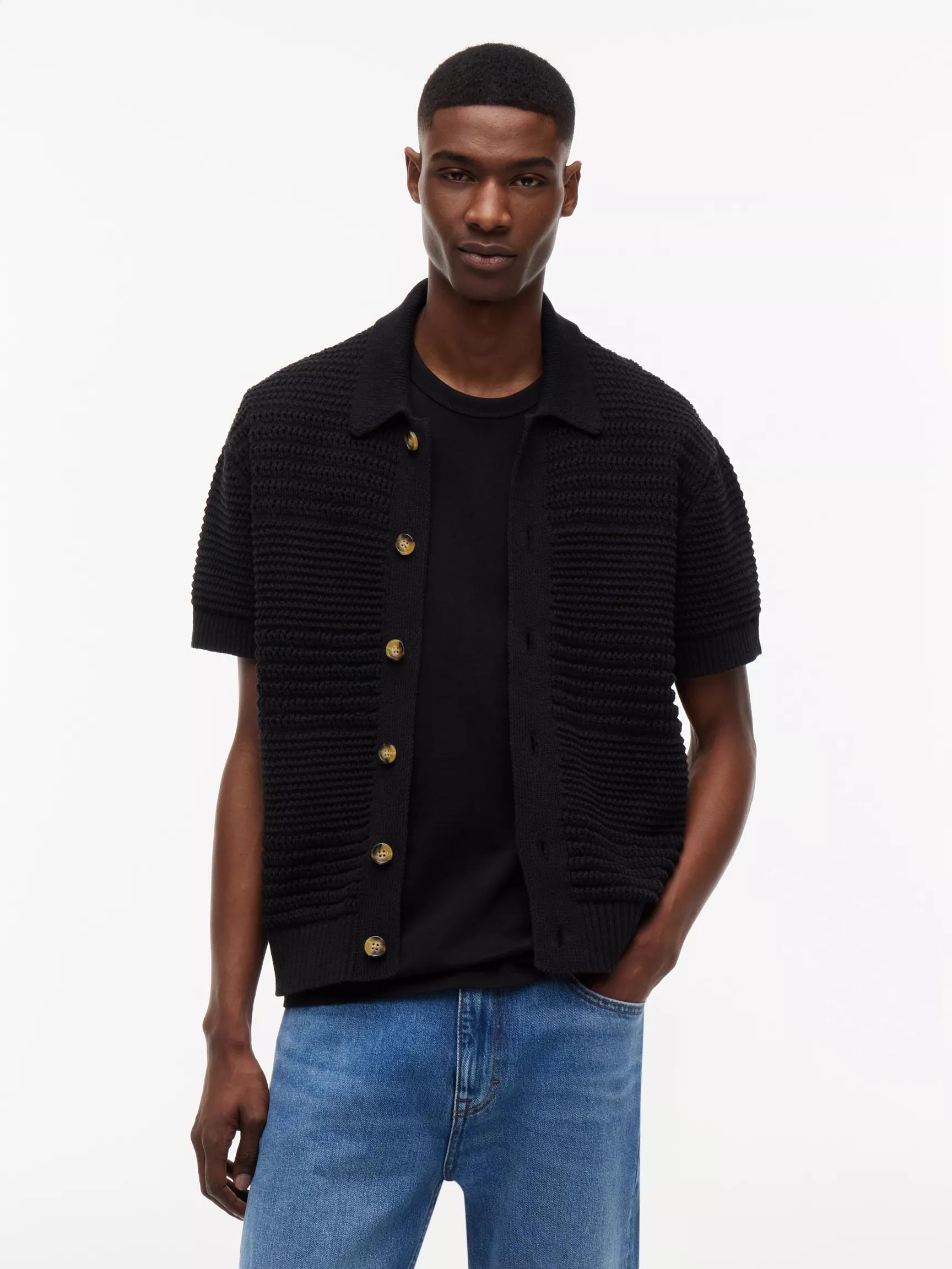 Tommy Jeans Crochet Shirt Cardigan by TOMMY HILFIGER