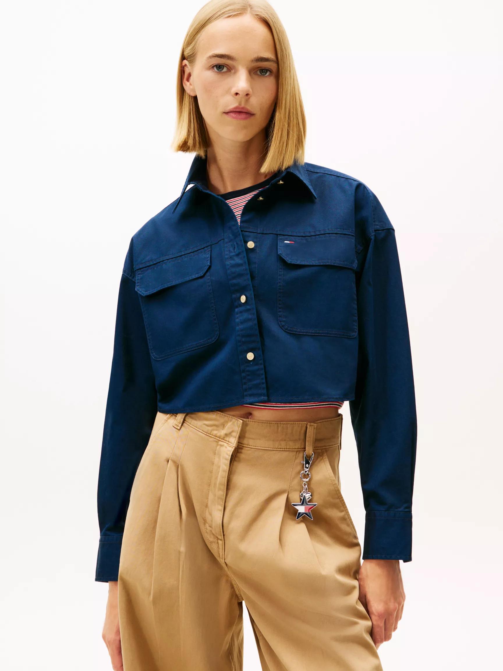 Tommy Jeans Cropped Utility Shirt by TOMMY HILFIGER