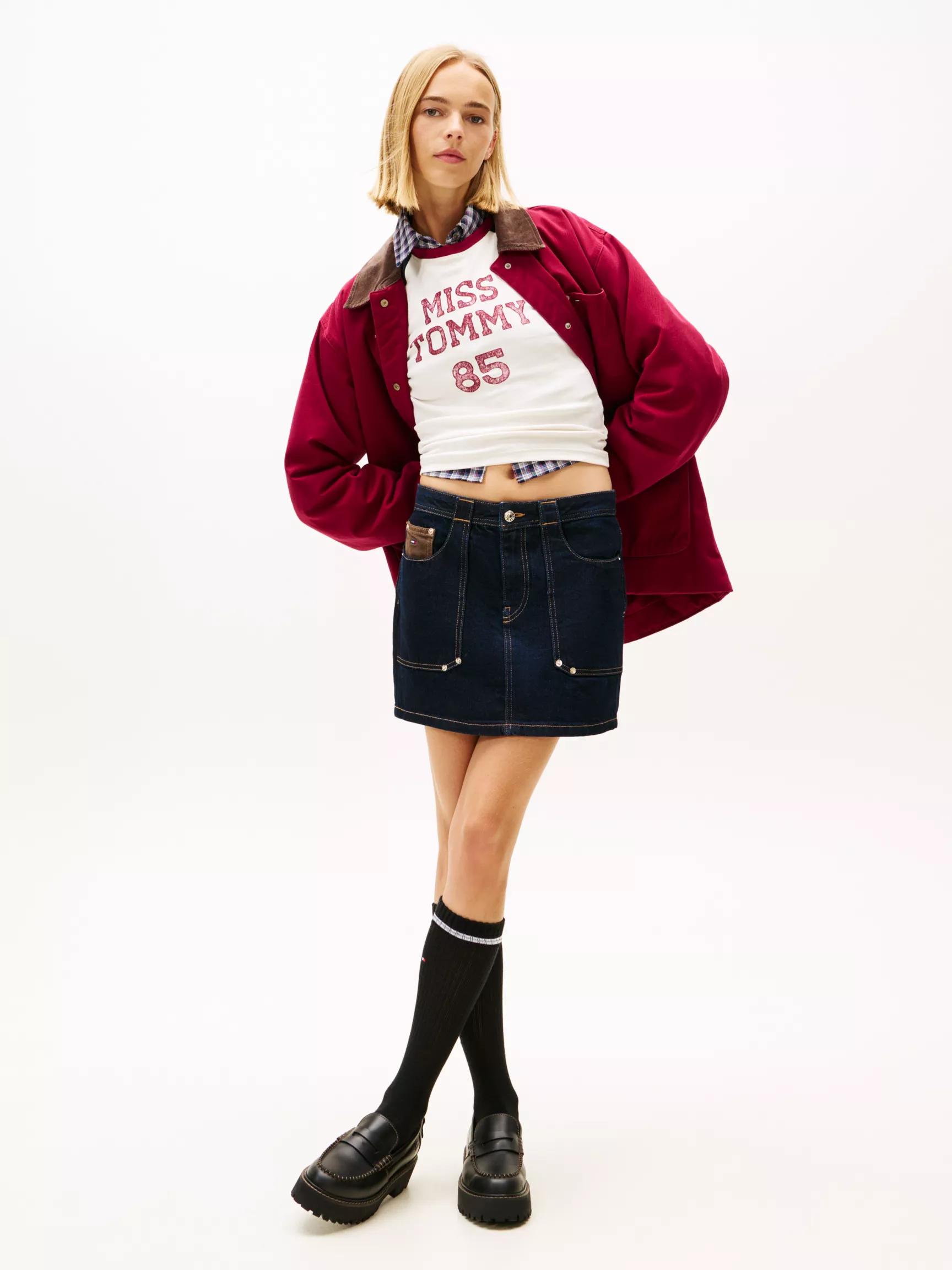 Tommy Jeans Denim Utility Mini Skirt by TOMMY HILFIGER