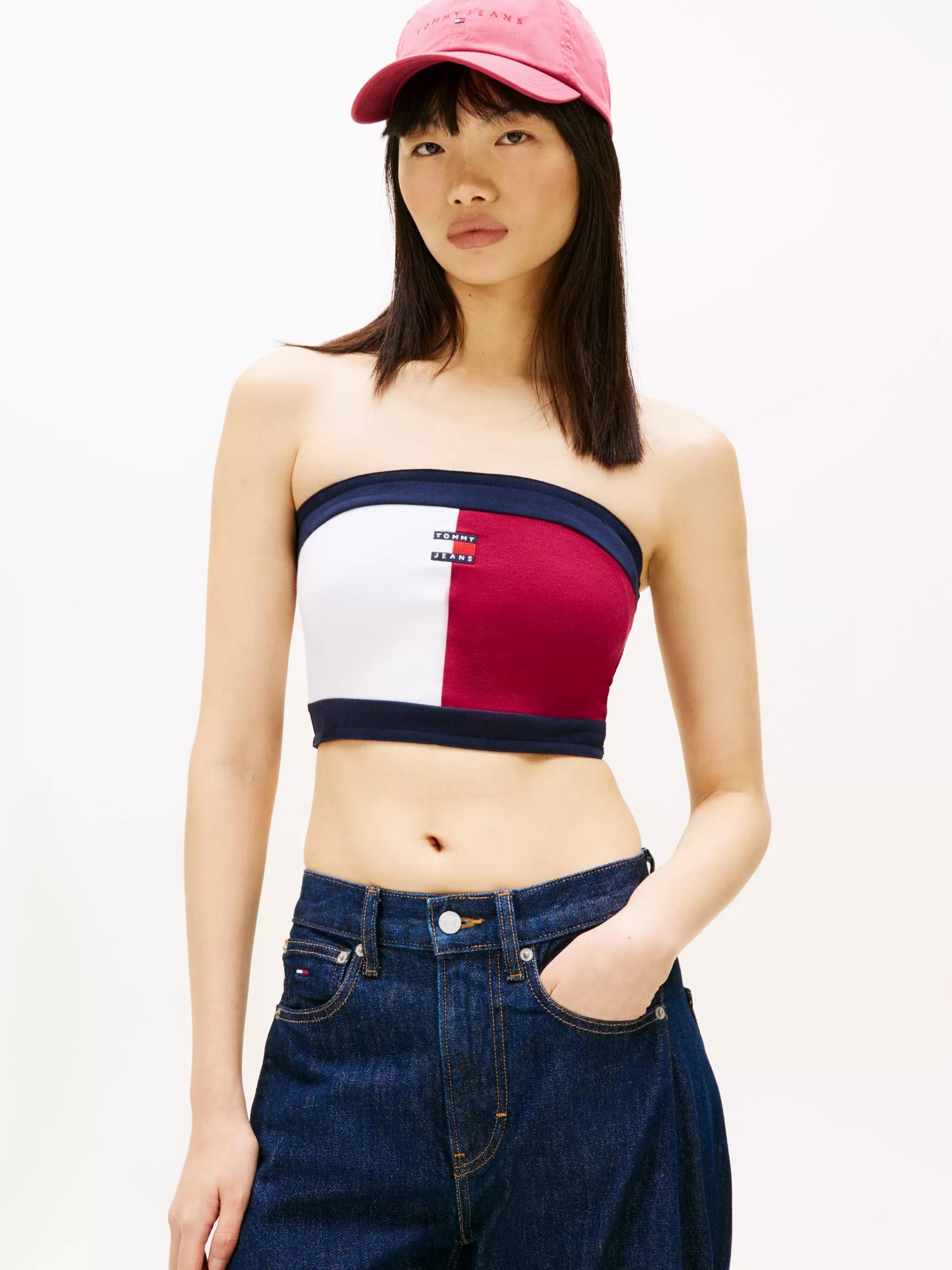 Tommy Jeans Flag Logo Tube Top by TOMMY HILFIGER