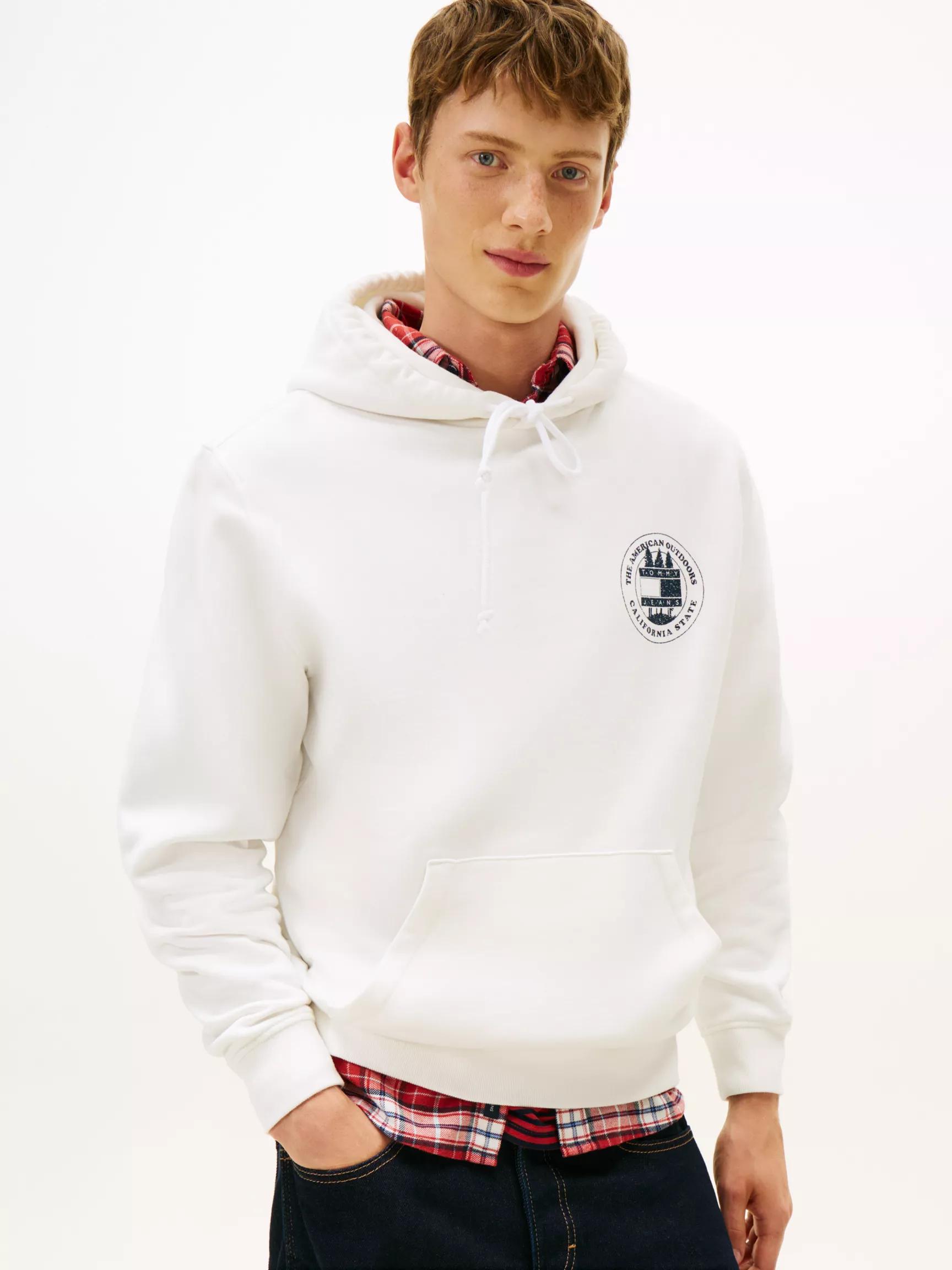 Tommy Jeans Garment-Dyed Graphic Hoodie by TOMMY HILFIGER