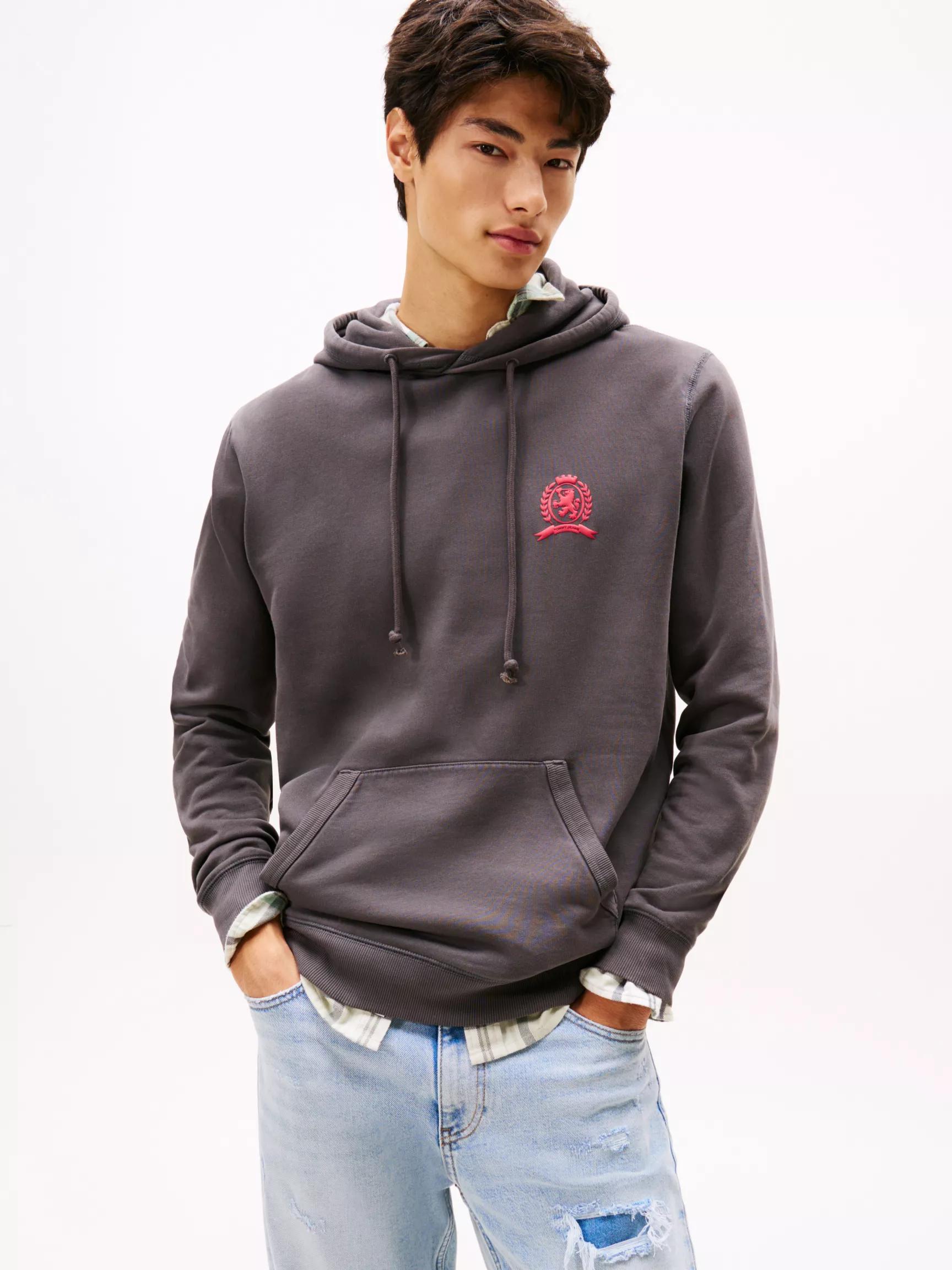 Tommy Jeans Garment Washed Crest Hoodie by TOMMY HILFIGER