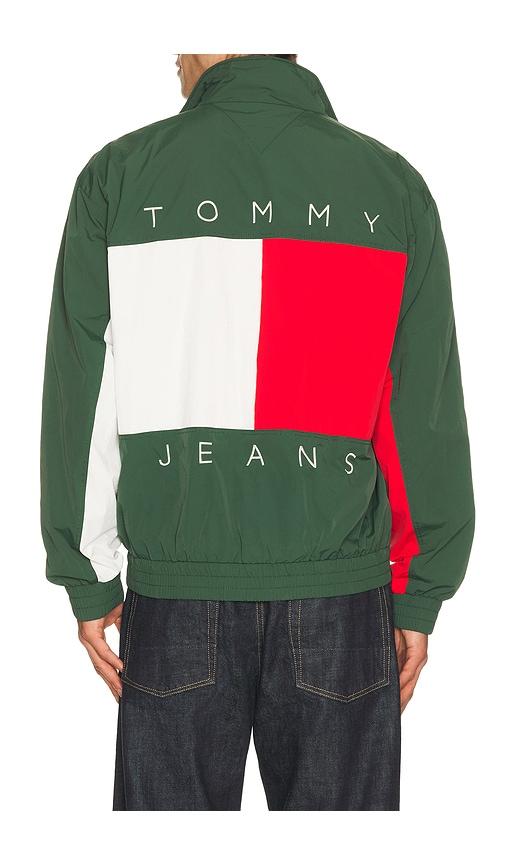 Tommy Jeans Heritage Flag Jacket in Green by TOMMY HILFIGER
