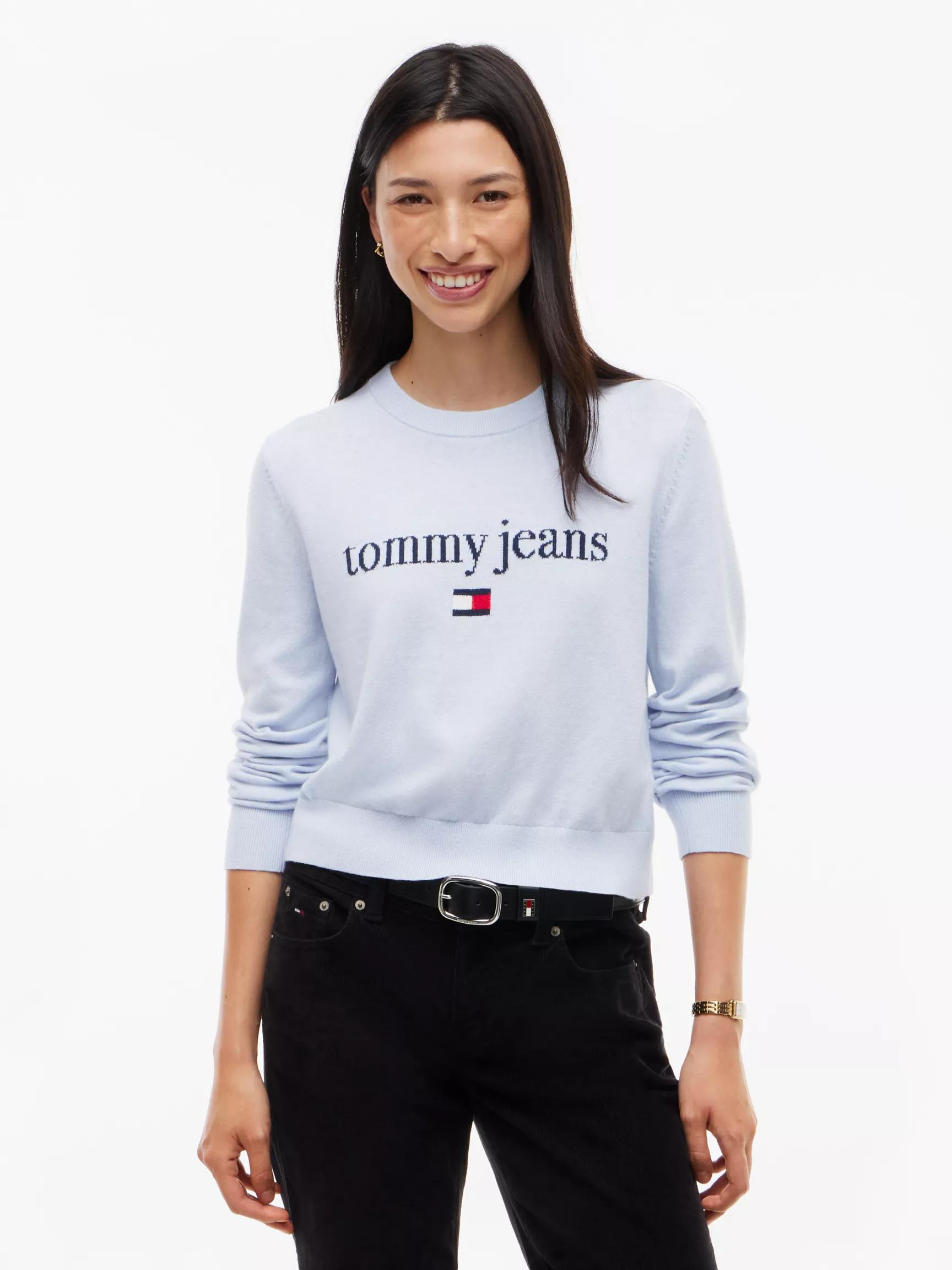 Tommy Jeans Intarsia Logo Sweater by TOMMY HILFIGER