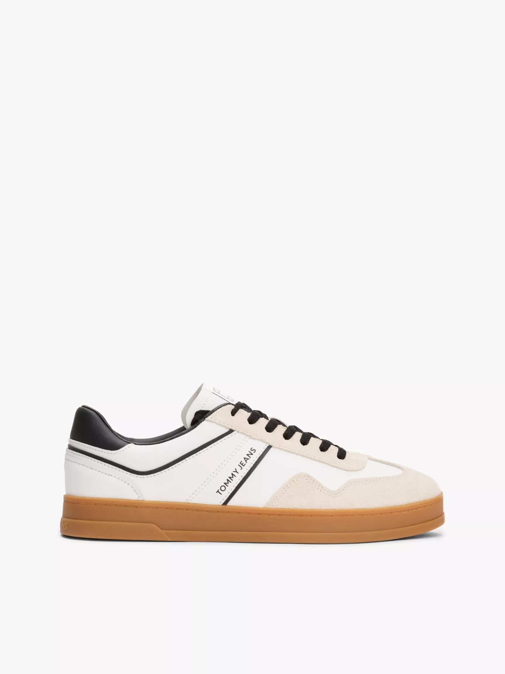 Tommy Jeans Low-Top Leather Mix Sneaker by TOMMY HILFIGER