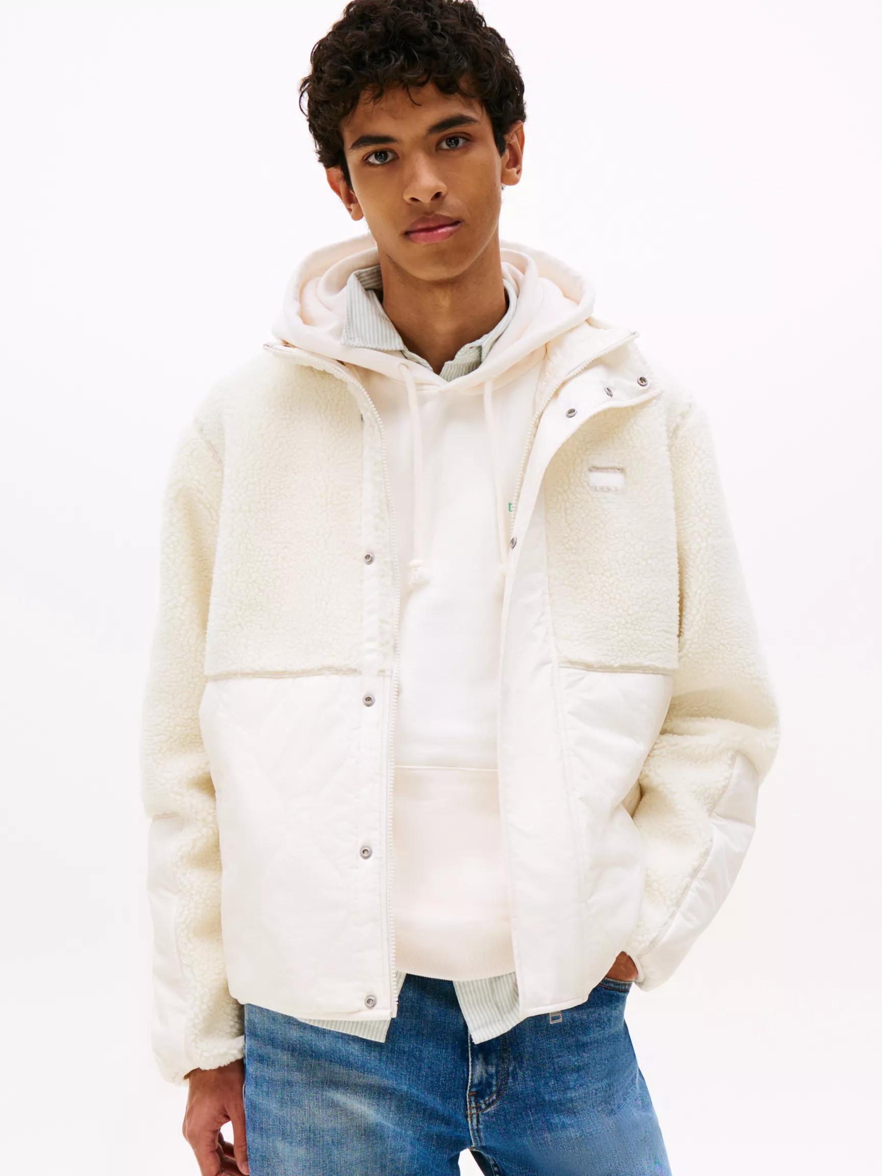 Tommy Jeans Mixed Media Teddy Jacket by TOMMY HILFIGER