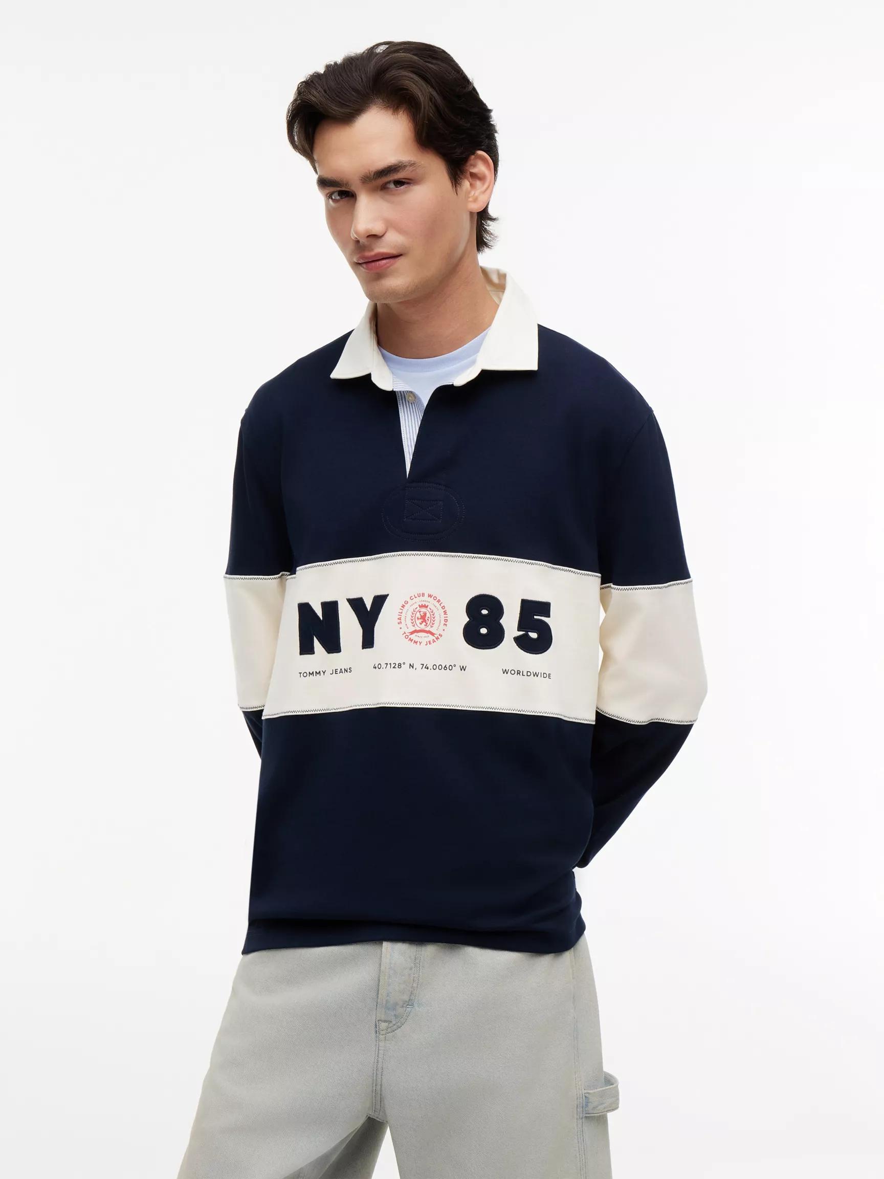 Tommy Jeans NY 85 Logo Rugby Polo by TOMMY HILFIGER