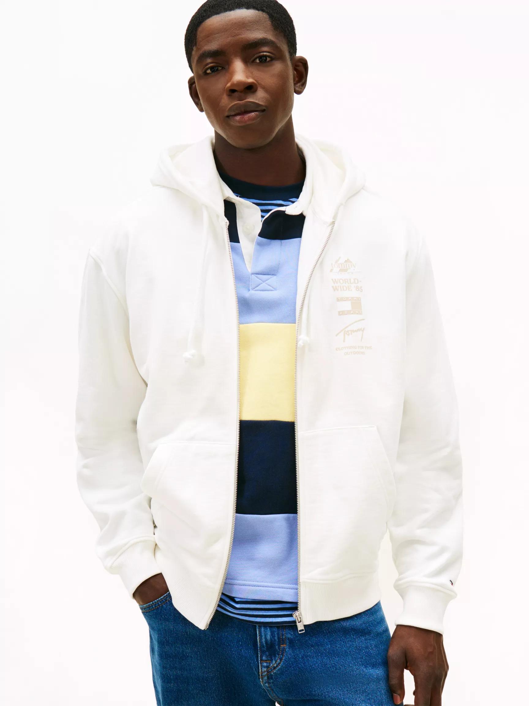 Tommy Jeans Outdoor Logo Zip Hoodie by TOMMY HILFIGER