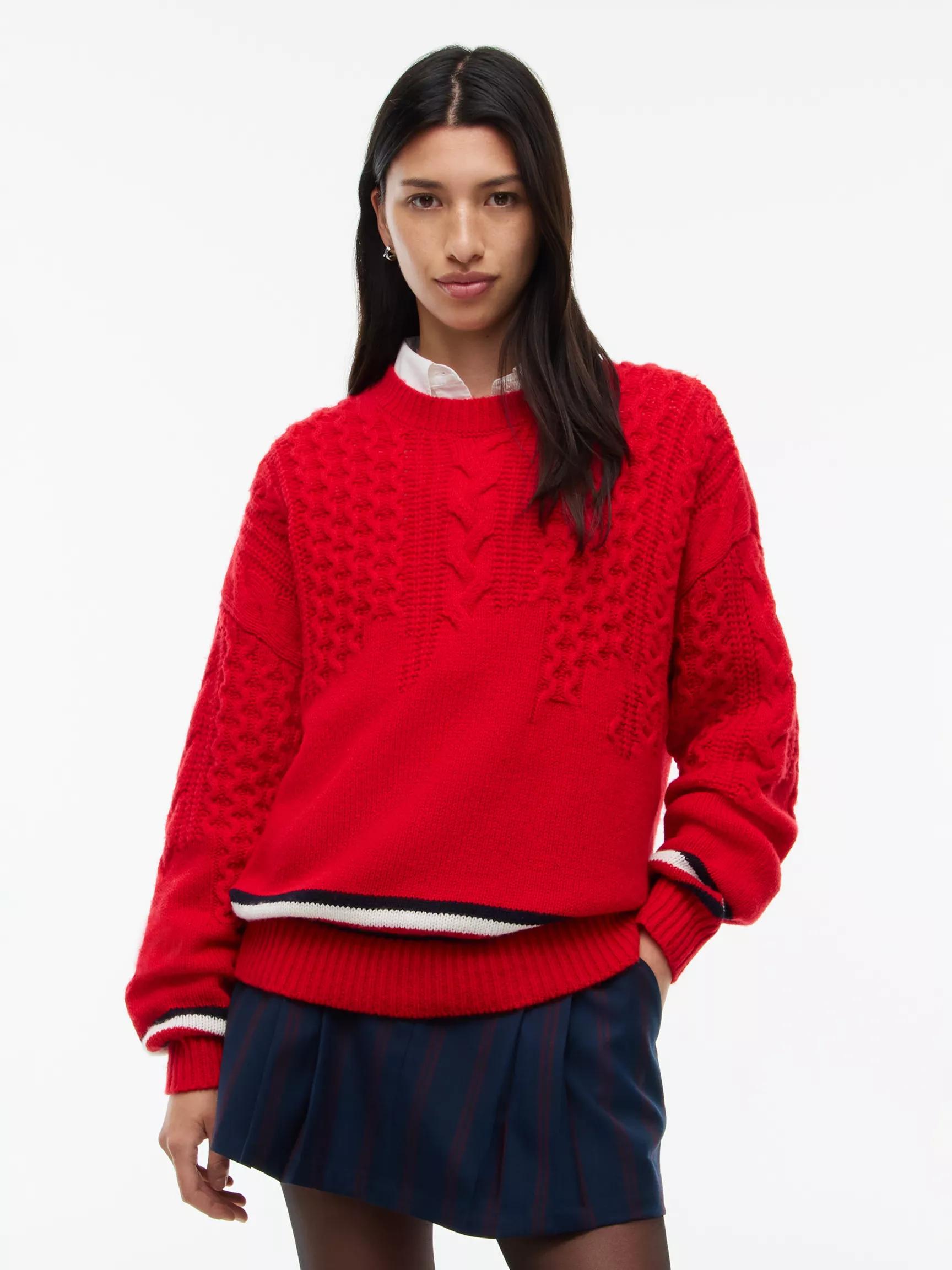 Tommy Jeans Oversized Wool Sweater by TOMMY HILFIGER