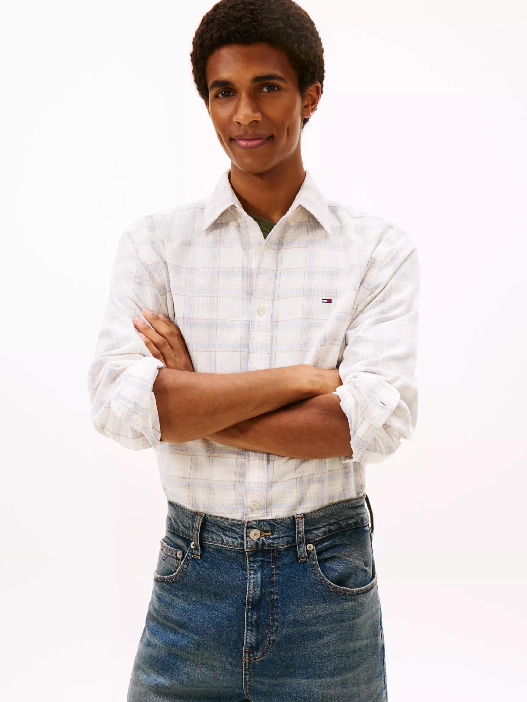 Tommy Jeans Plaid Corduroy Shirt by TOMMY HILFIGER