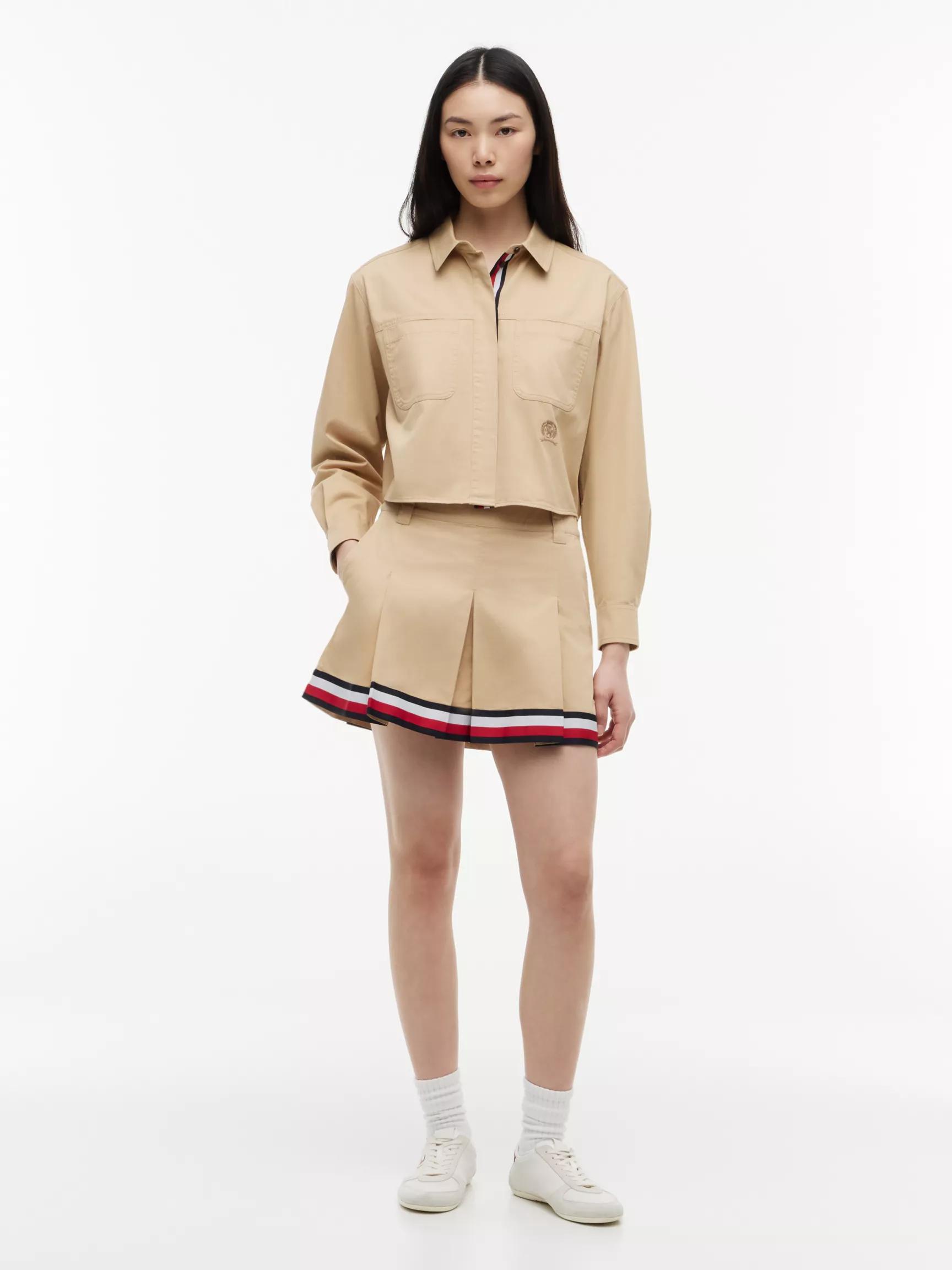 Tommy Jeans Pleated Twill Mini Skirt by TOMMY HILFIGER