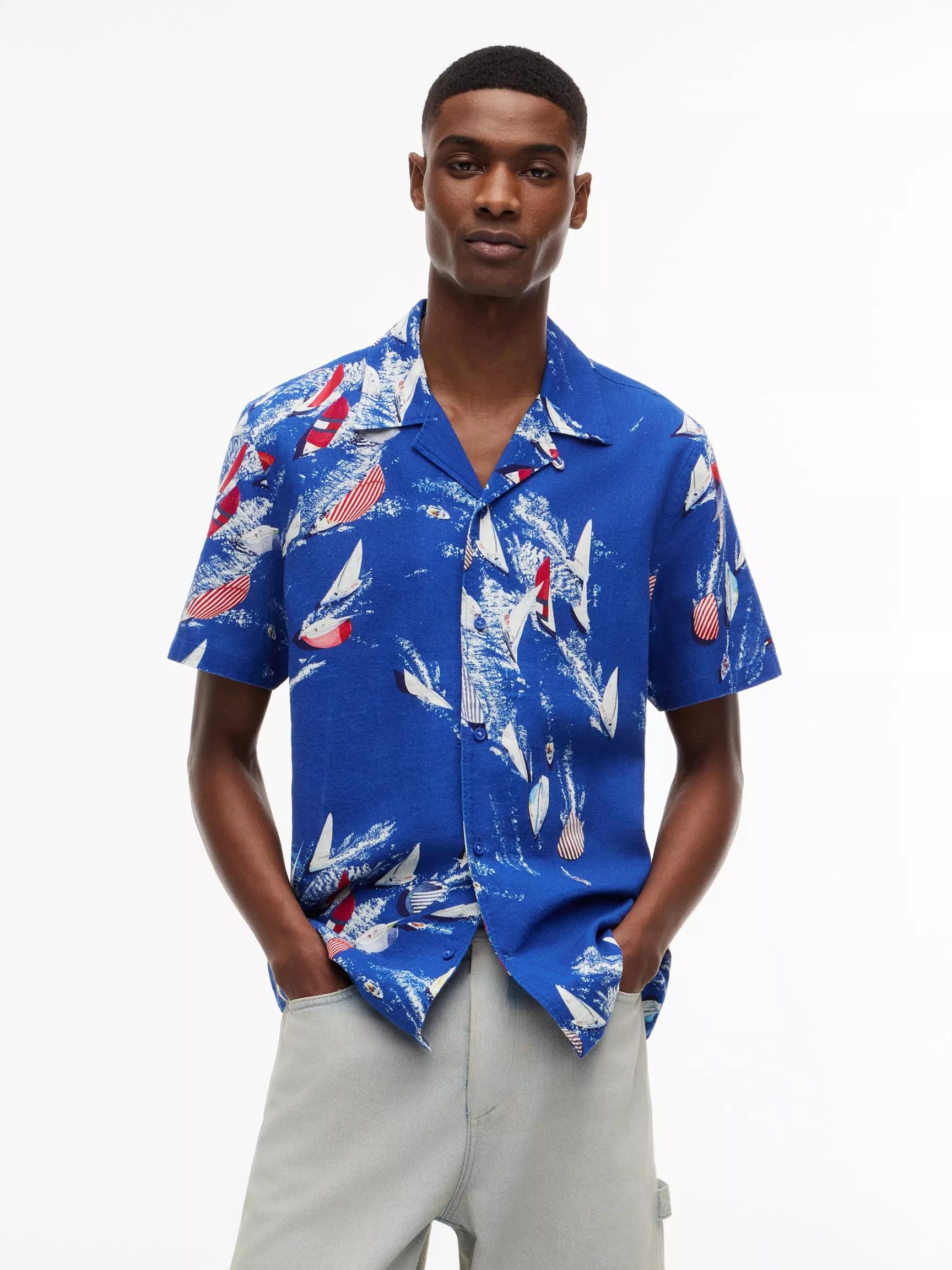 Tommy Jeans Sailboat Print Camp Shirt by TOMMY HILFIGER