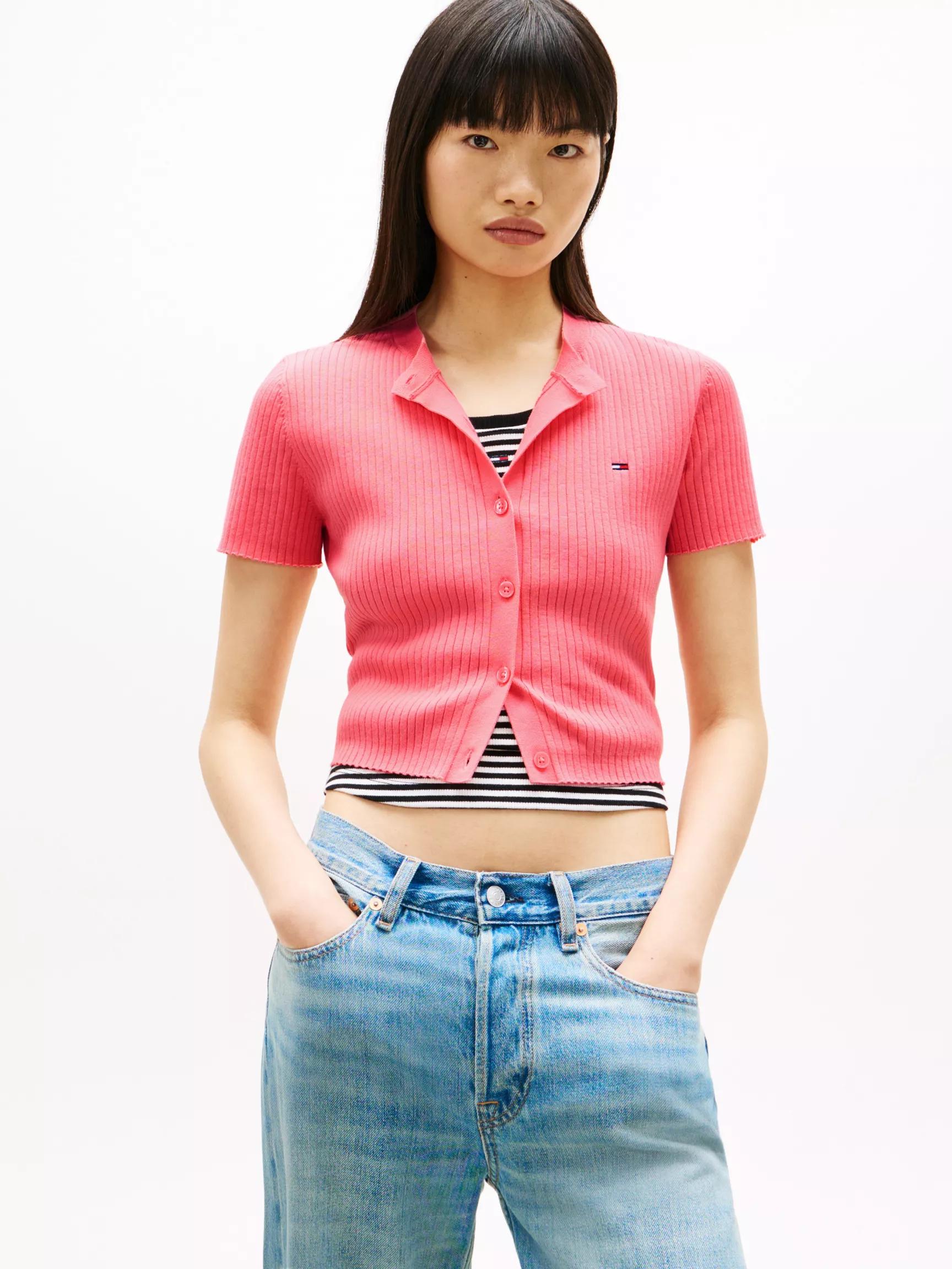 Tommy Jeans Short-Sleeve Cardigan by TOMMY HILFIGER