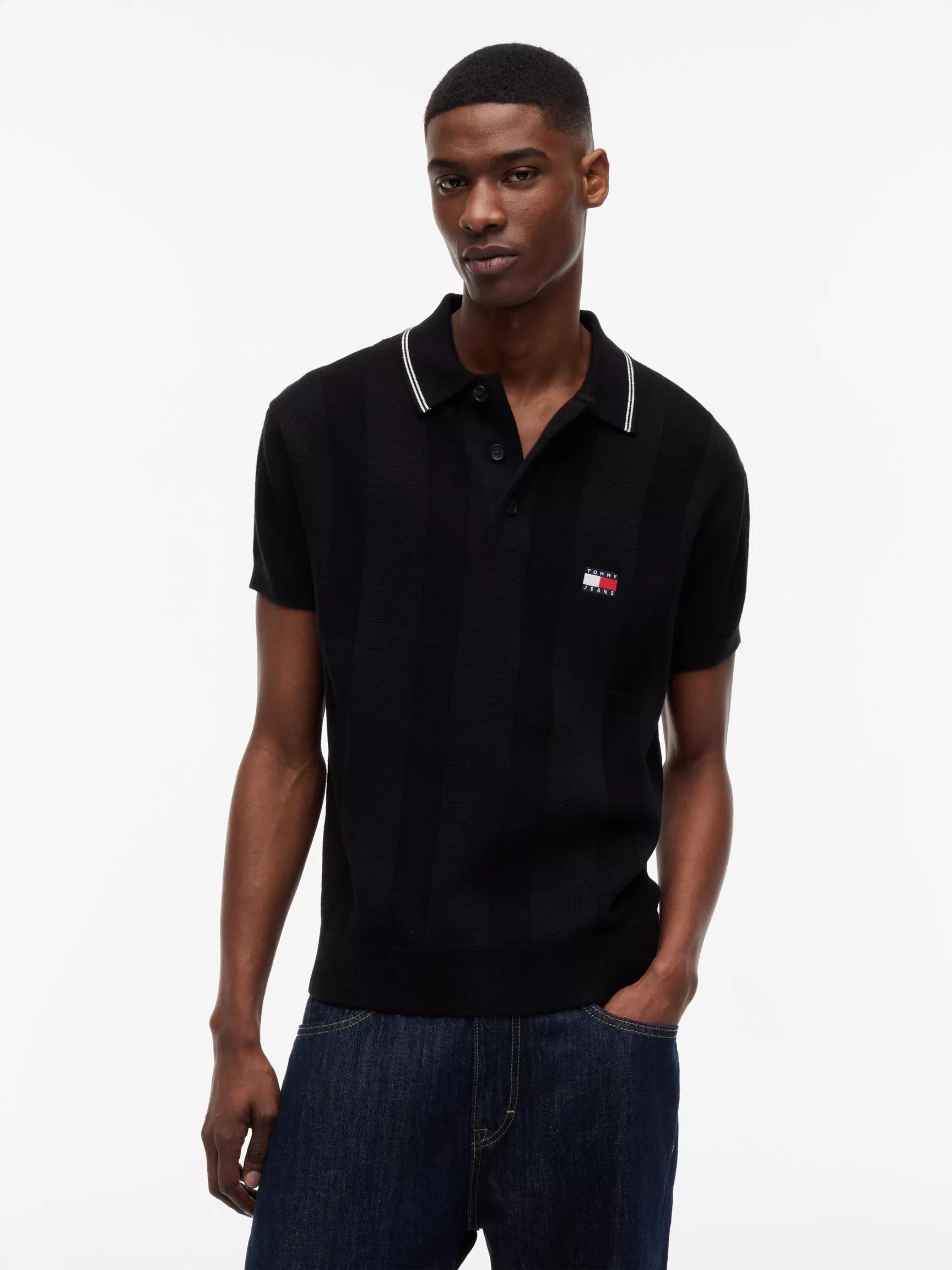 Tommy Jeans Short-Sleeve Sweater Polo by TOMMY HILFIGER