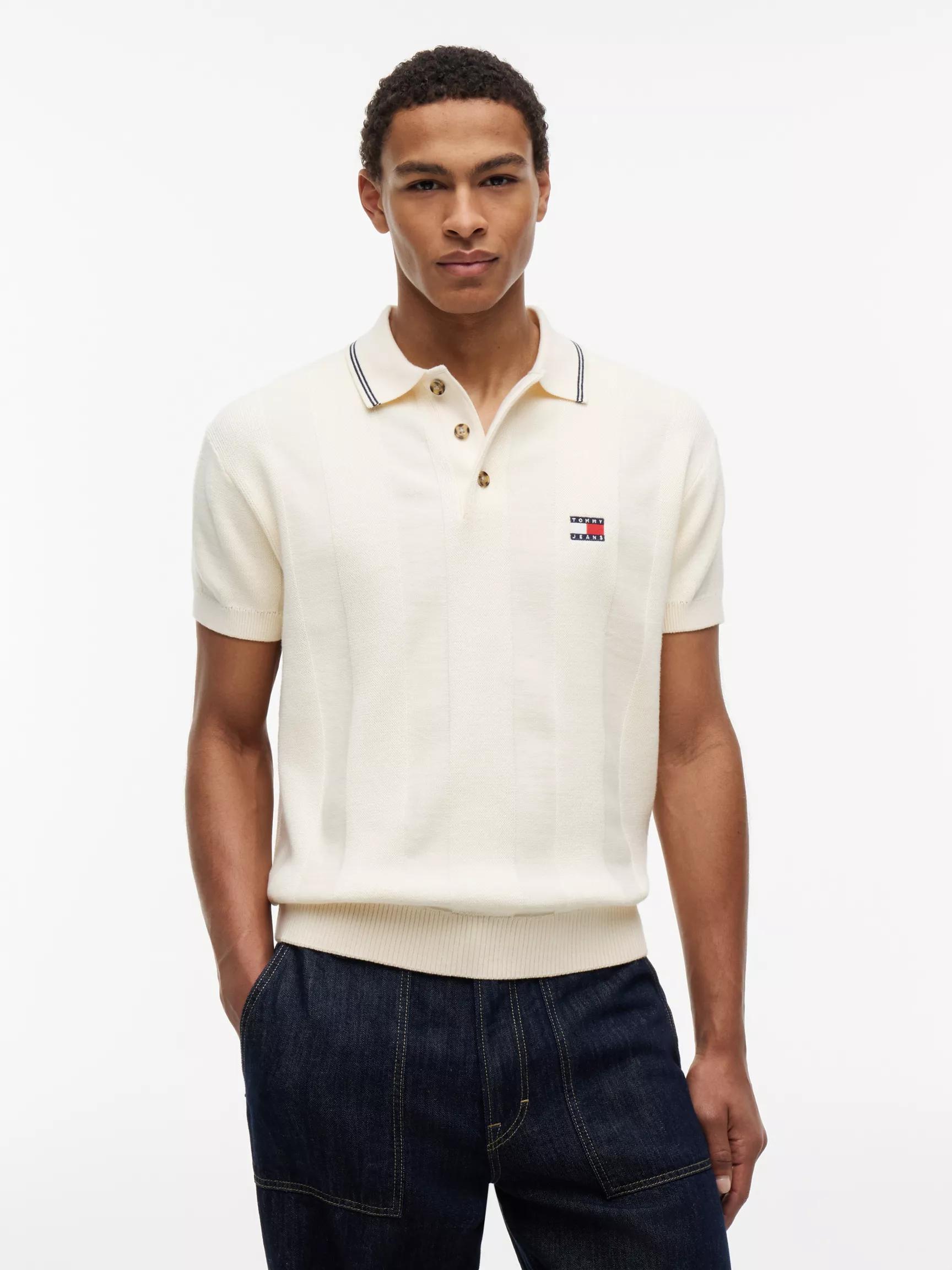 Tommy Jeans Short-Sleeve Sweater Polo by TOMMY HILFIGER