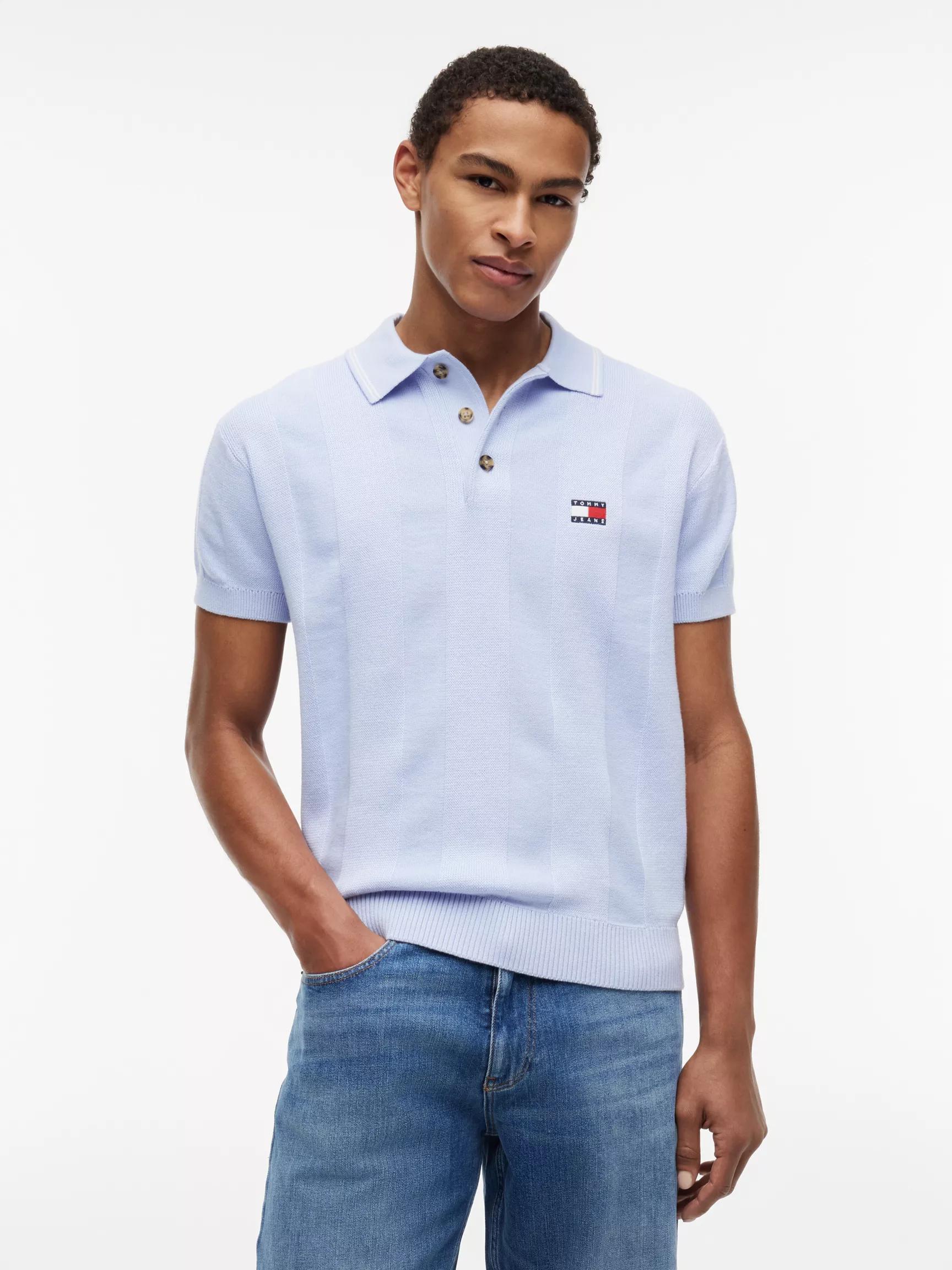 Tommy Jeans Short-Sleeve Sweater Polo by TOMMY HILFIGER