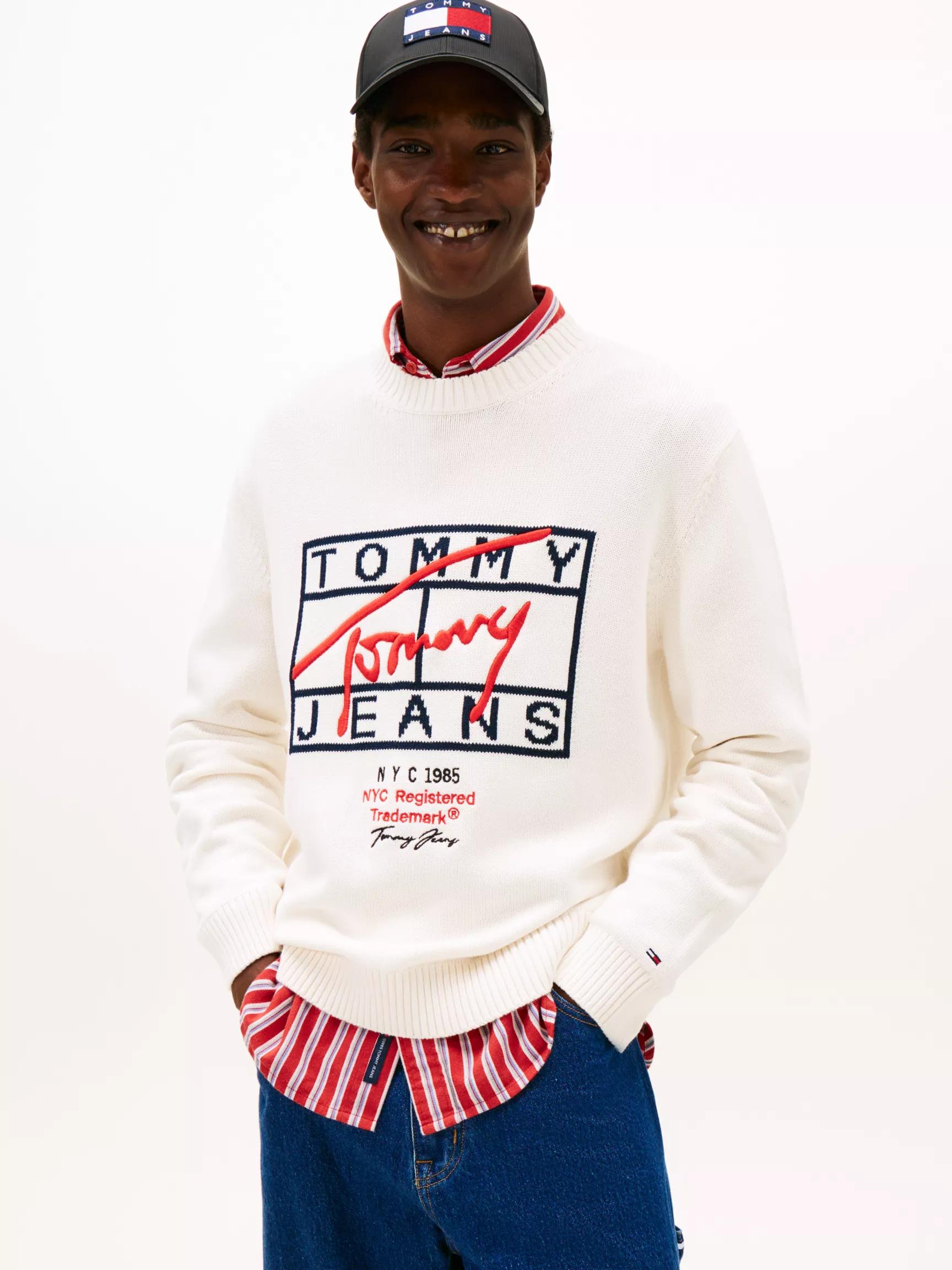 Tommy Jeans Signature Logo Sweater by TOMMY HILFIGER