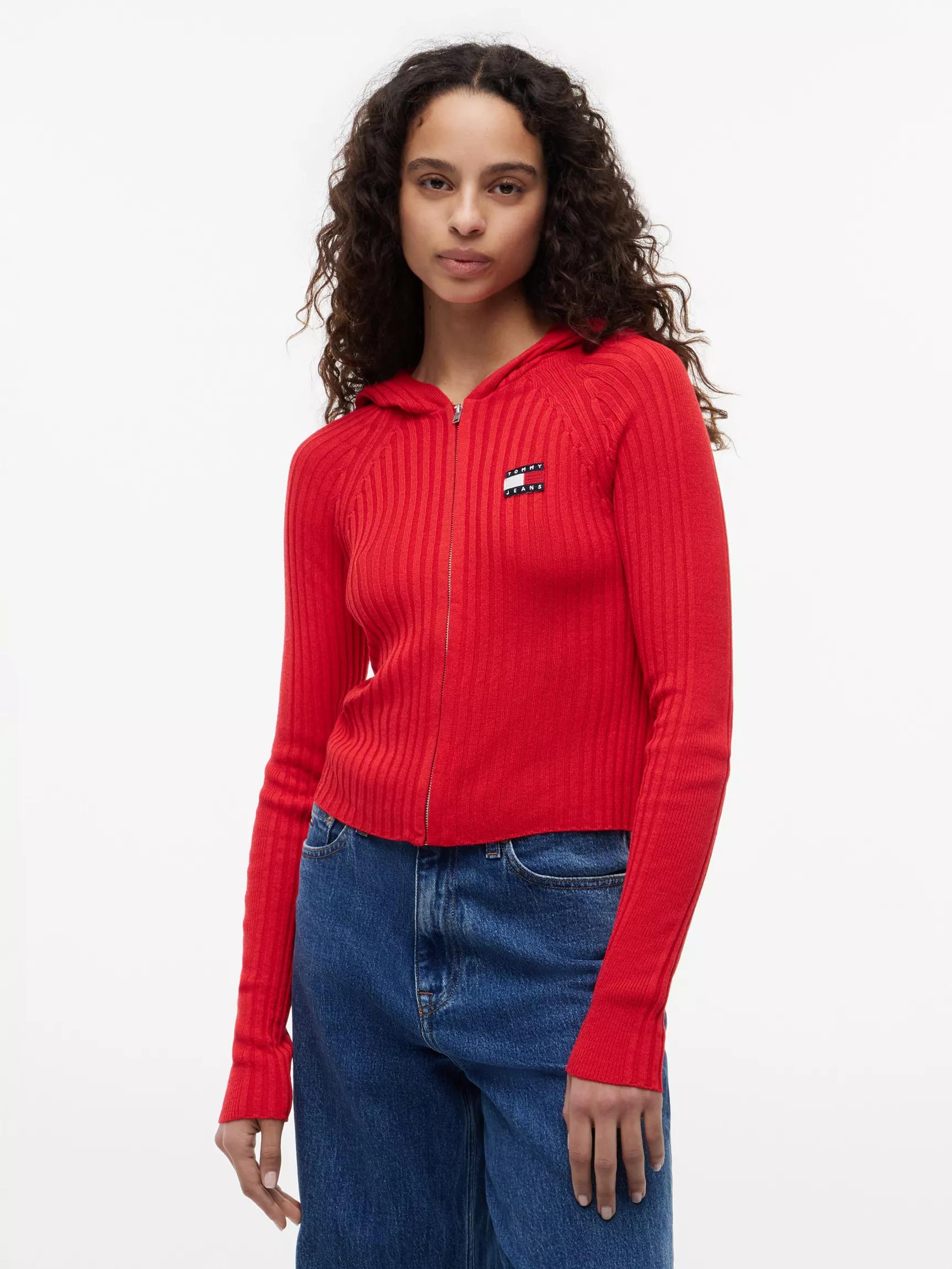 Tommy Jeans Slim Fit Hooded Zip Cardigan by TOMMY HILFIGER