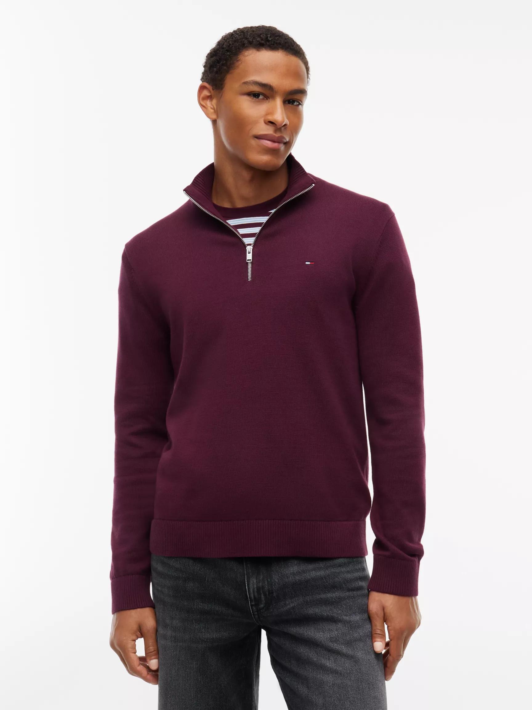 Tommy Jeans Slim Fit Quarter-Zip Sweater by TOMMY HILFIGER