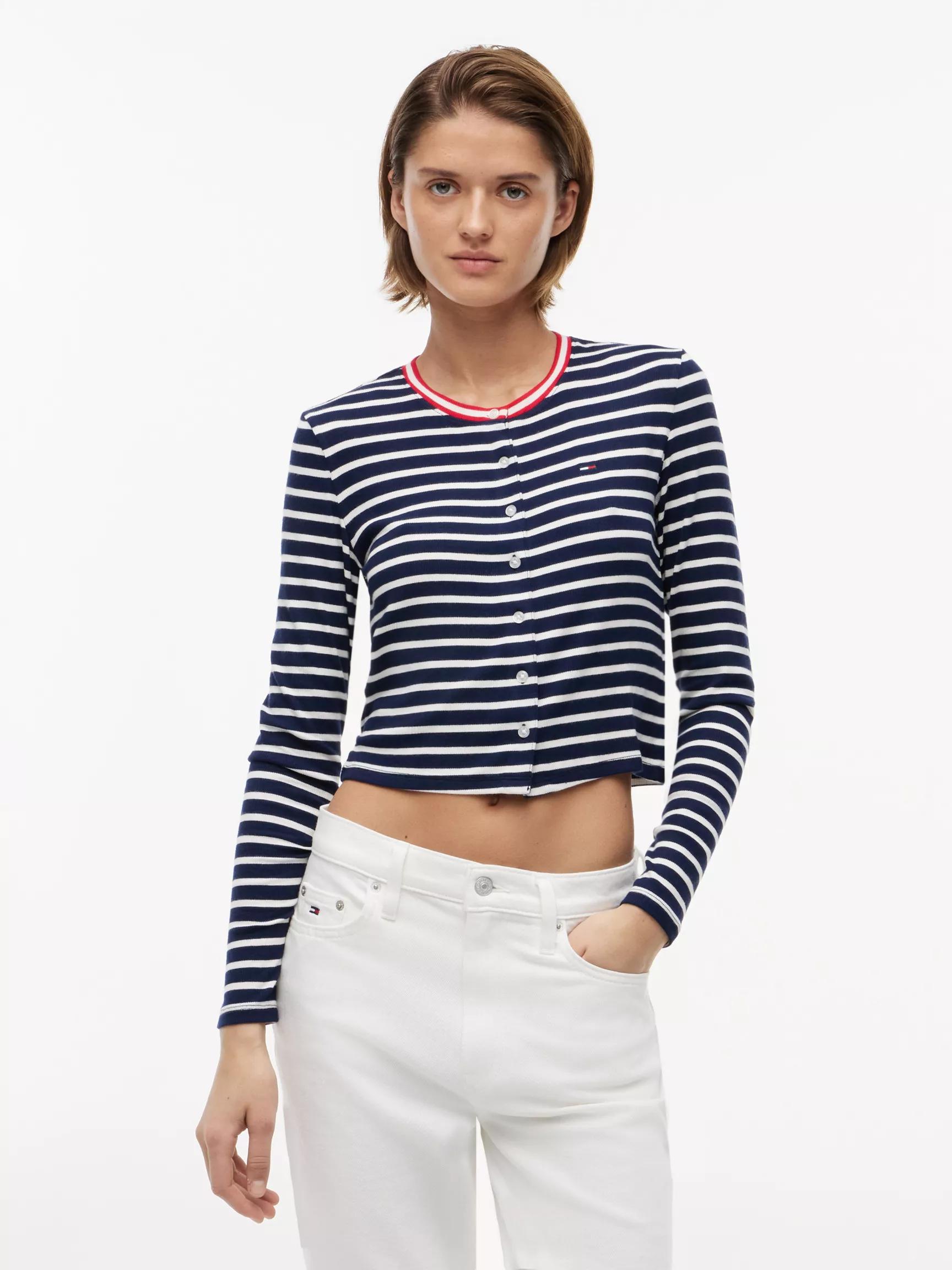 Tommy Jeans Slim Fit Rib-Knit Cardigan by TOMMY HILFIGER