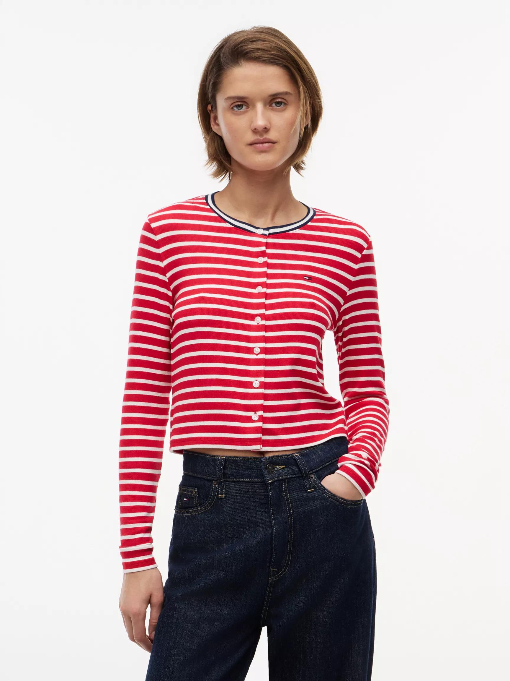 Tommy Jeans Slim Fit Rib-Knit Cardigan by TOMMY HILFIGER