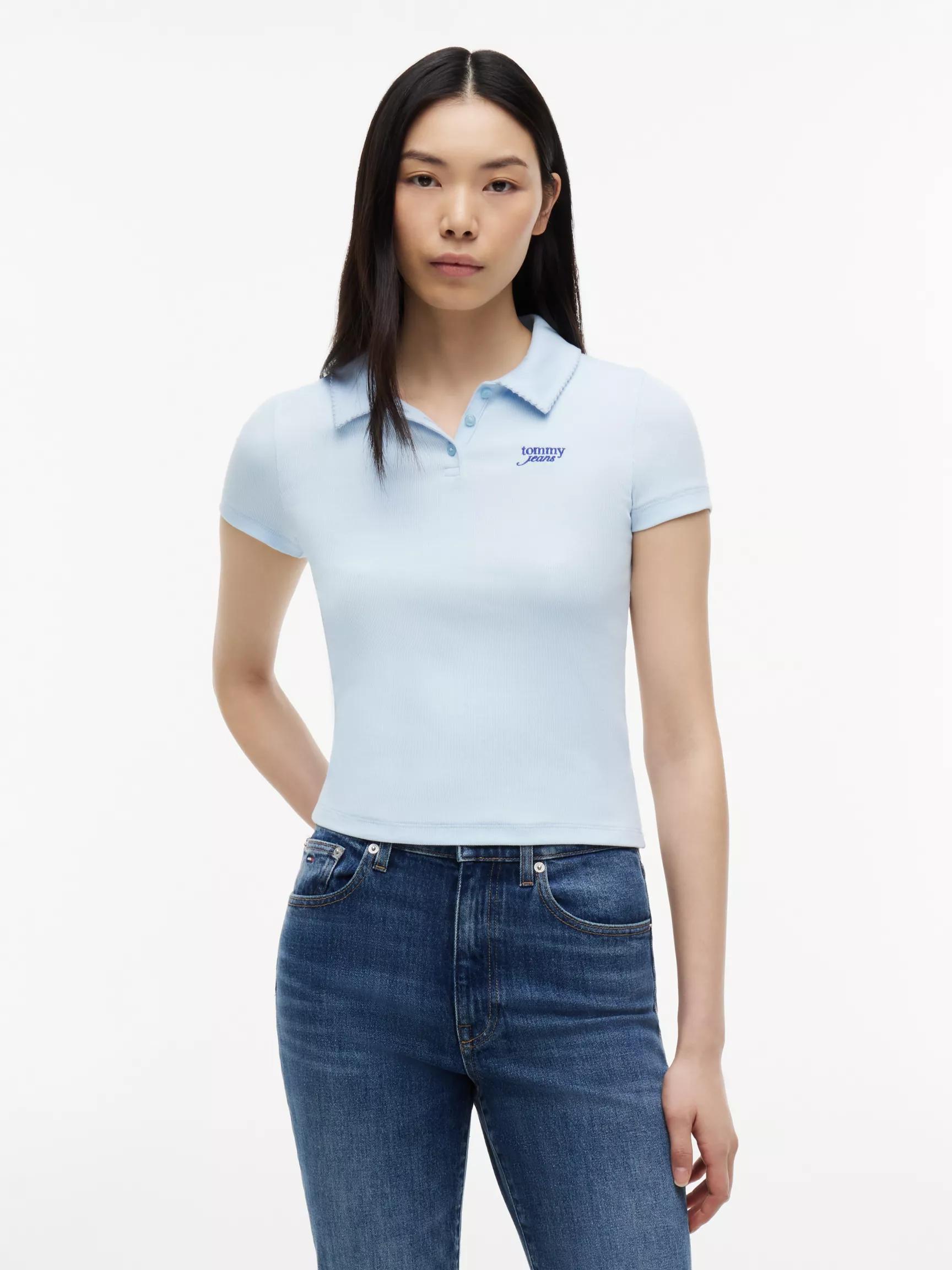 Tommy Jeans Slim Fit Rib-Knit Polo by TOMMY HILFIGER