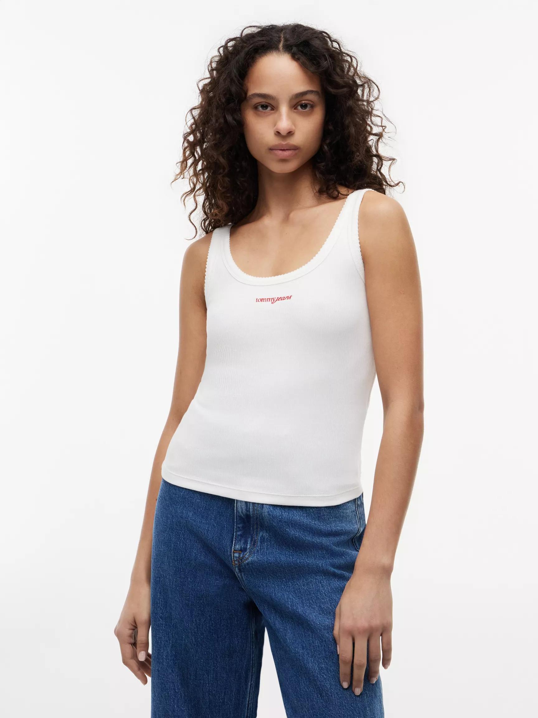 Tommy Jeans Slim Fit Rib-Knit Tank Top by TOMMY HILFIGER
